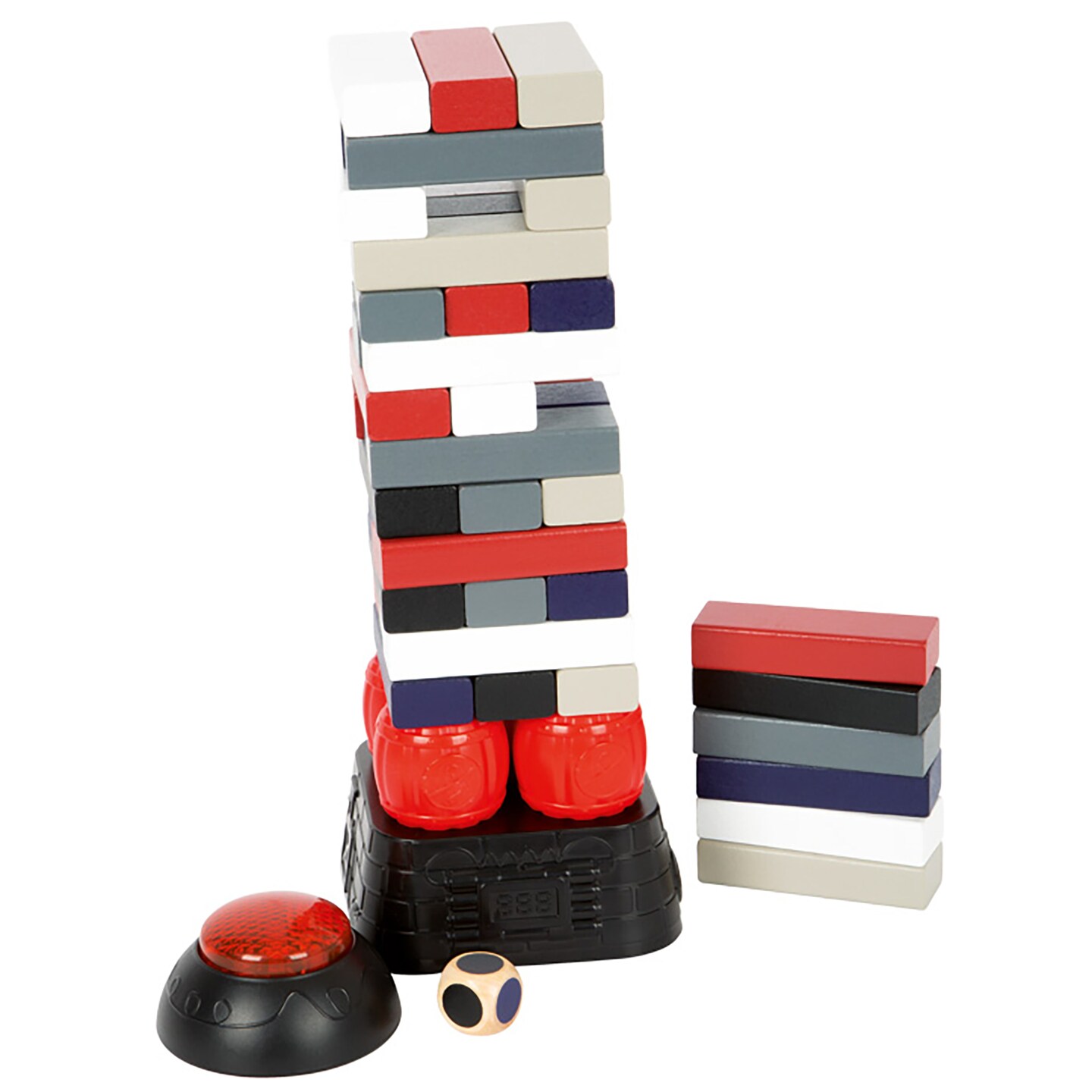 Small foot wooden toys Dynamite Wobbling Tower Game designed for children ages 3+ years