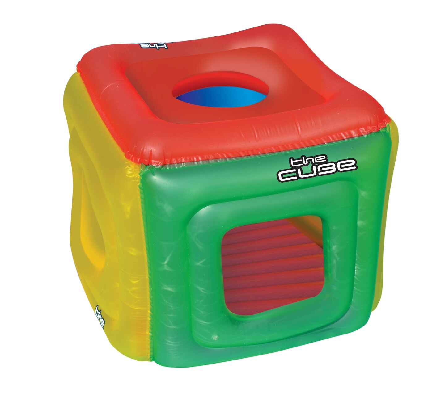 Swim Central 58&#x22; Multi-Color Floating Water Cube Habitat Outdoor Playhouse