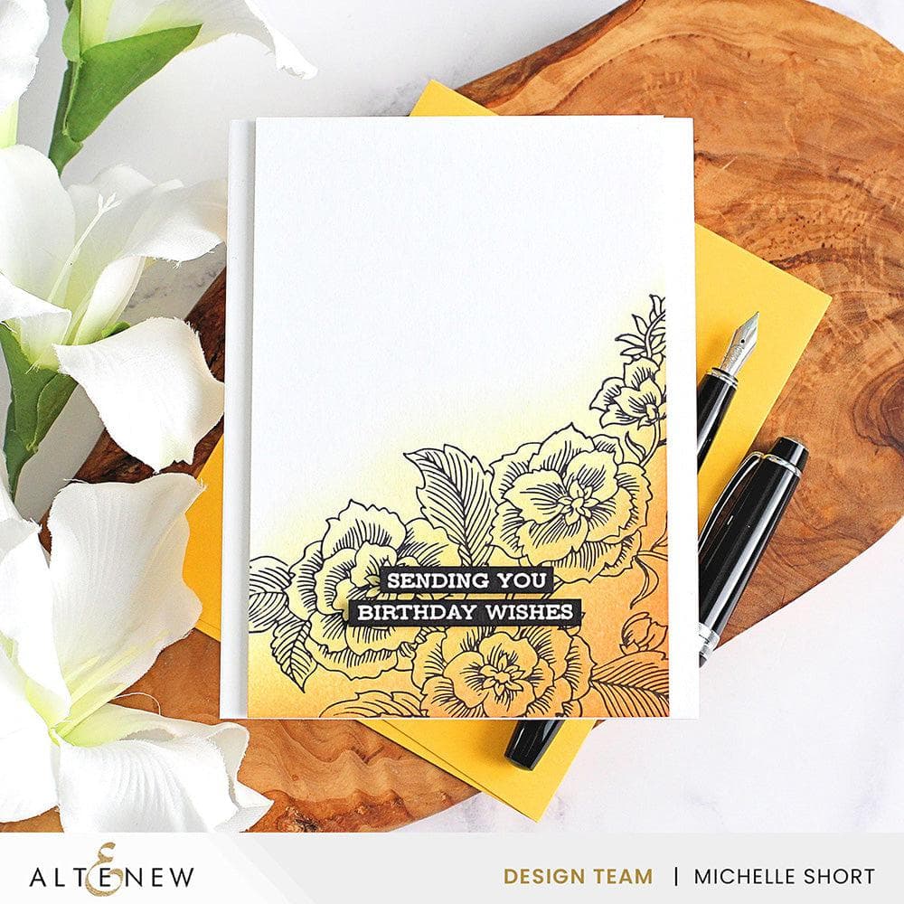Floral Engravings Press Plate/Foil Plate