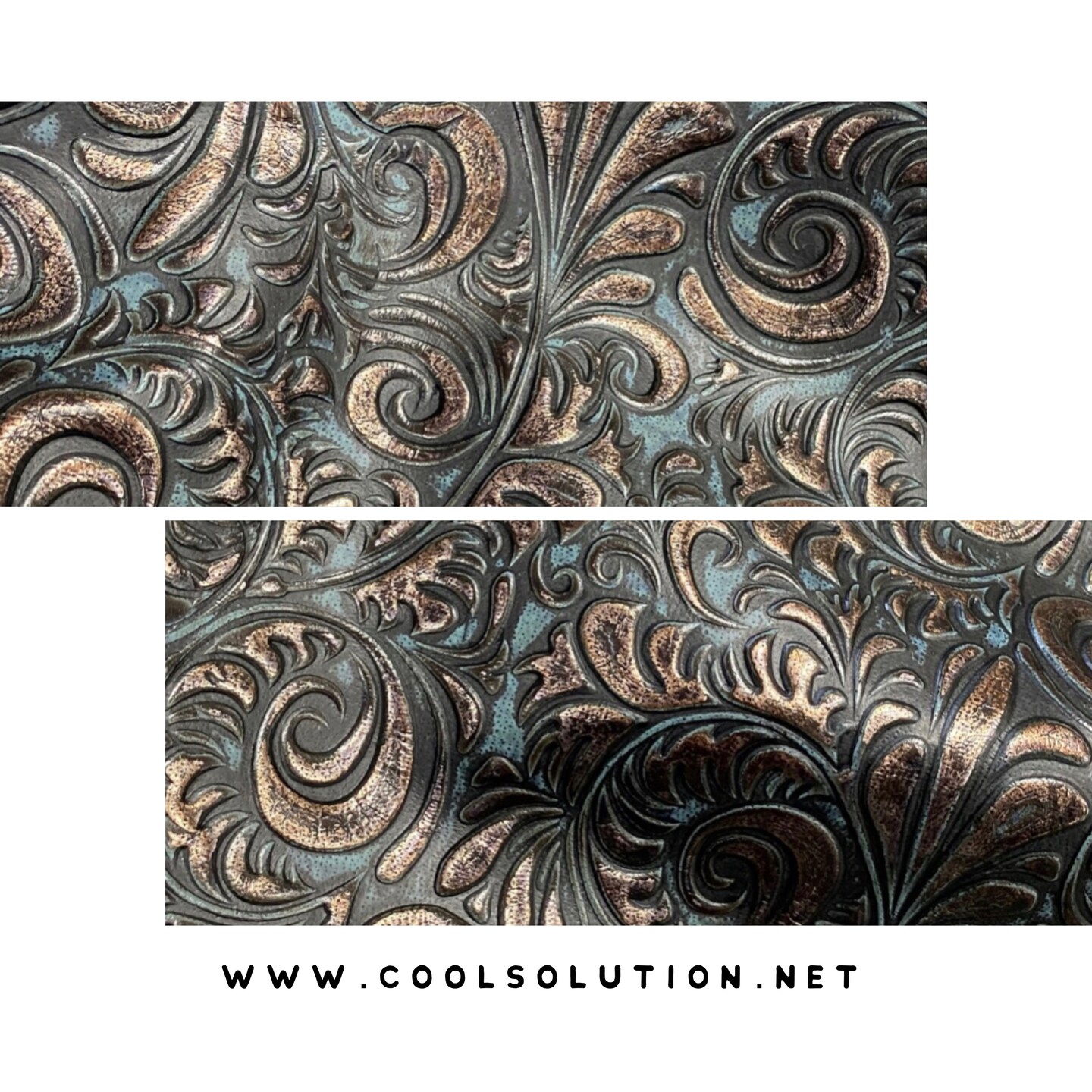 Embossed Leather Caracol Plated Denim, Perfect for Leatherworking Projects - 1.2-1.4 mm 3-3.5 oz Leather Sheets 367601541447450624