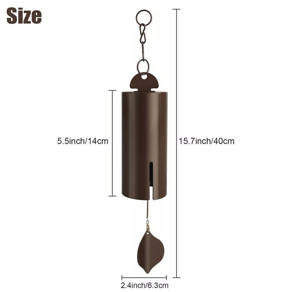 Large Deep Resonance Serenity Metal Bell Heroic Wind Chime Outdoor Home Decor