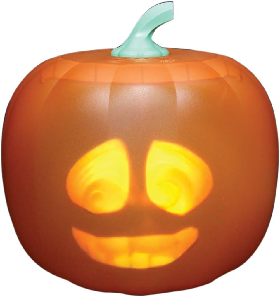 Jabberin' Jack Talking Animated Pumpkin with Built in 10 Inch HD Screen Projector & Speaker Includes 90 Minutes of Content