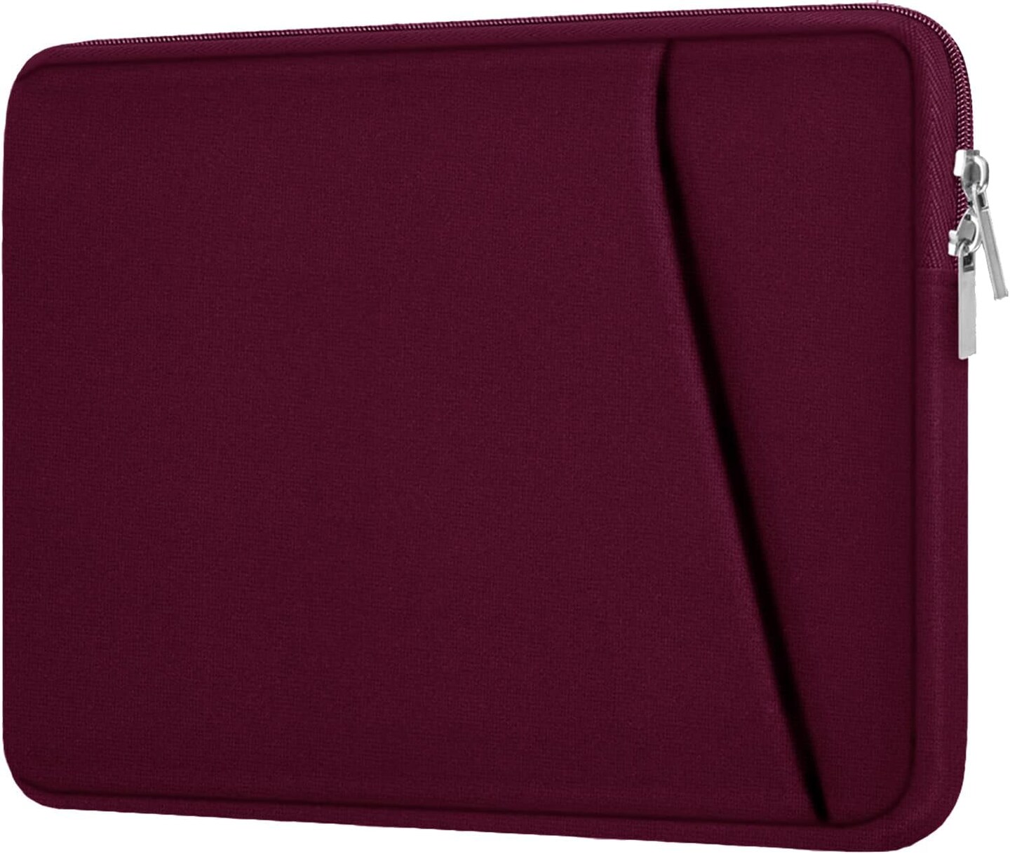 Laptop Sleeve Case 15.6 Inch, Durable Briefcase Cover Shockproof Protective Sleeve, Handbags Portable Laptop Bag for 15.6 Inch HP Dell Asus Lenovo Notebook, Laptop Case with Front Pocket, Wine Red