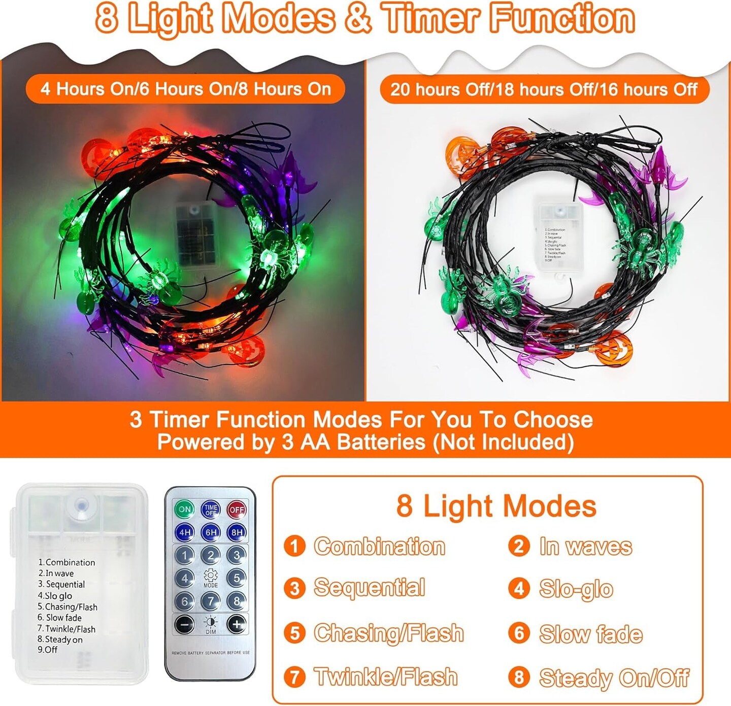 6 FT 54 LED Halloween Decor