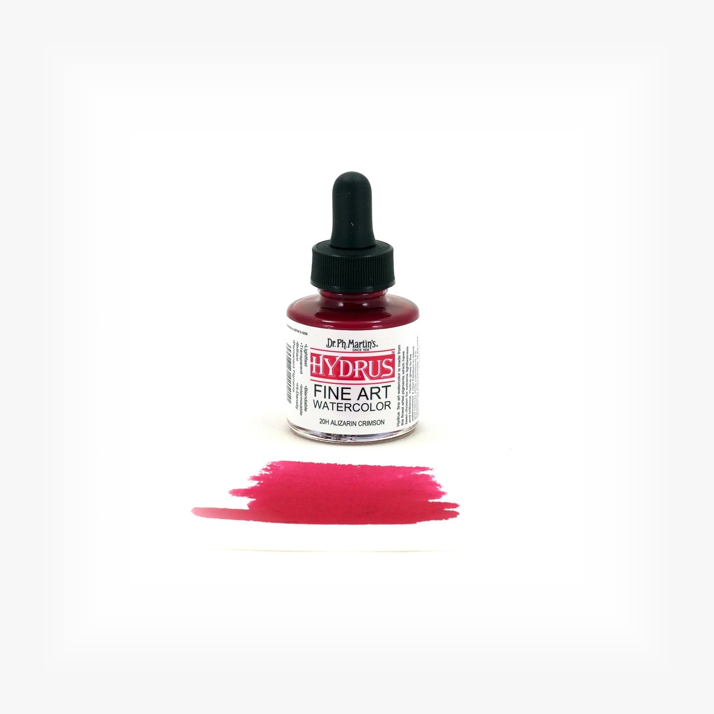 Dr. Ph. Martin&#x27;s Hydrus Fine Art Watercolor, 1.0 oz, Alizarin Crimson (20H)