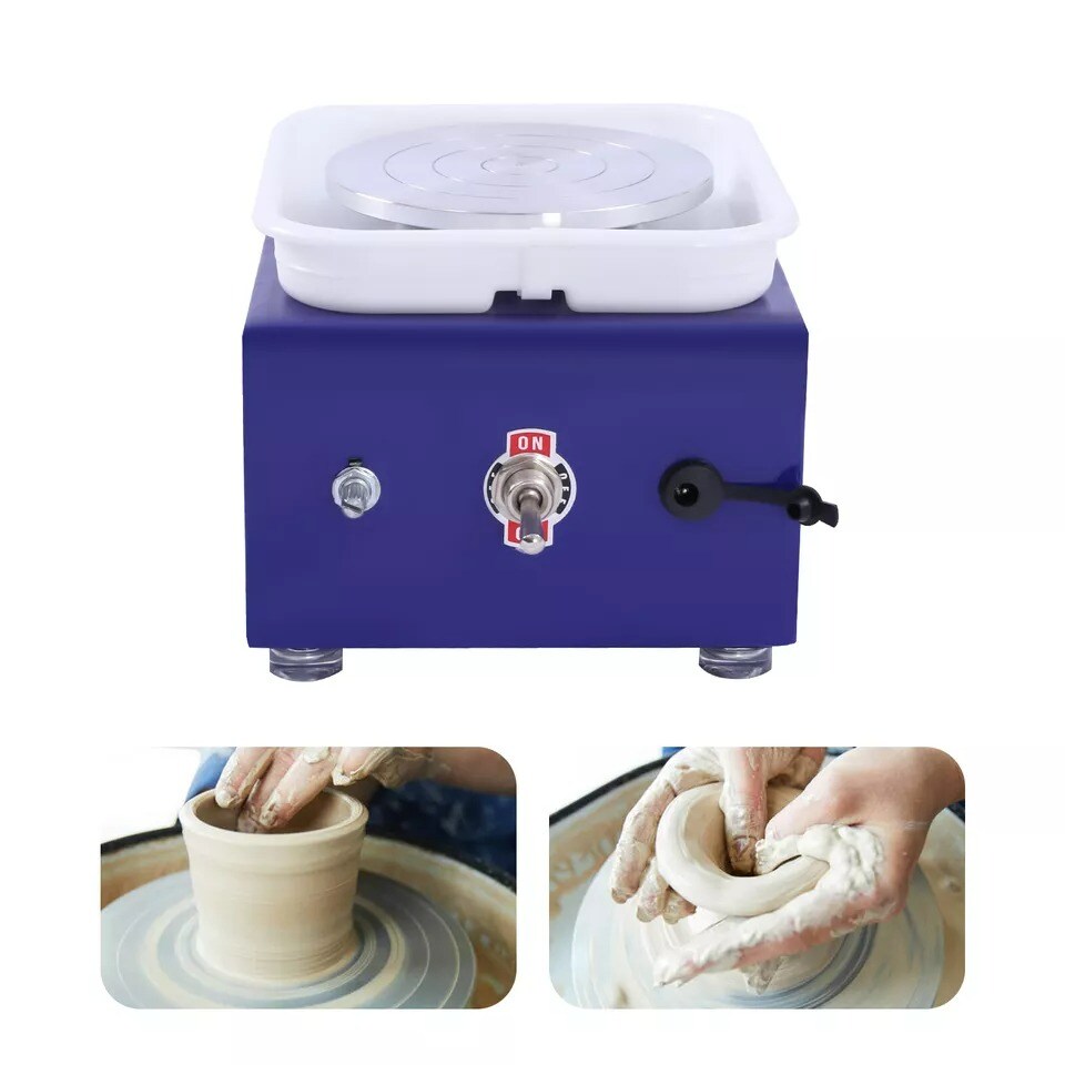 Mini Pottery Making Machine Wheel Ceramic Making Kit Clay Work Art Craft Molding