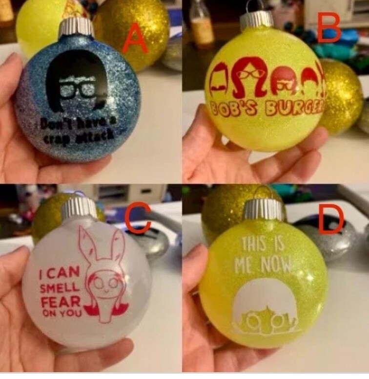 Handmade “Bobs Burgers" Christmas ornaments! see details!