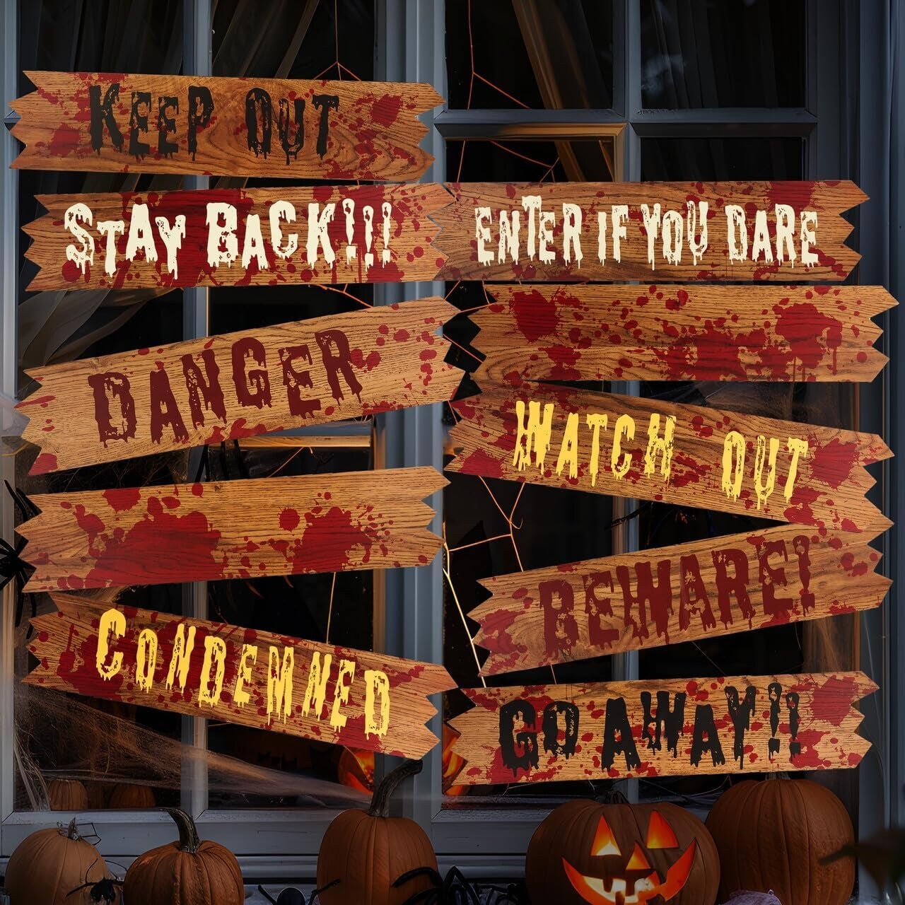 10 Pcs Haunted Window Boards