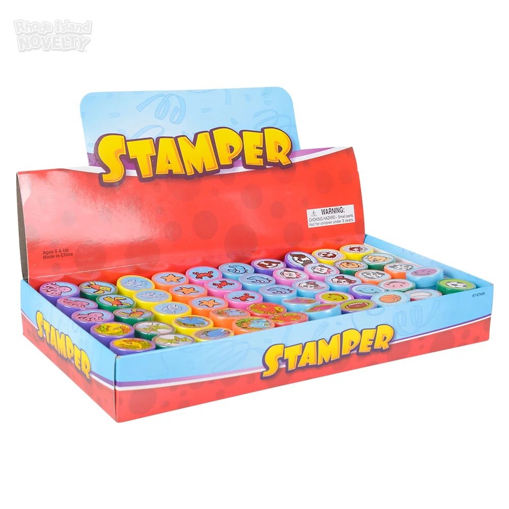 Rhode Island Novelty 50 Pack Plastic Stamps Favor Party Gift Bag Fillers Prize Prizes Assortment