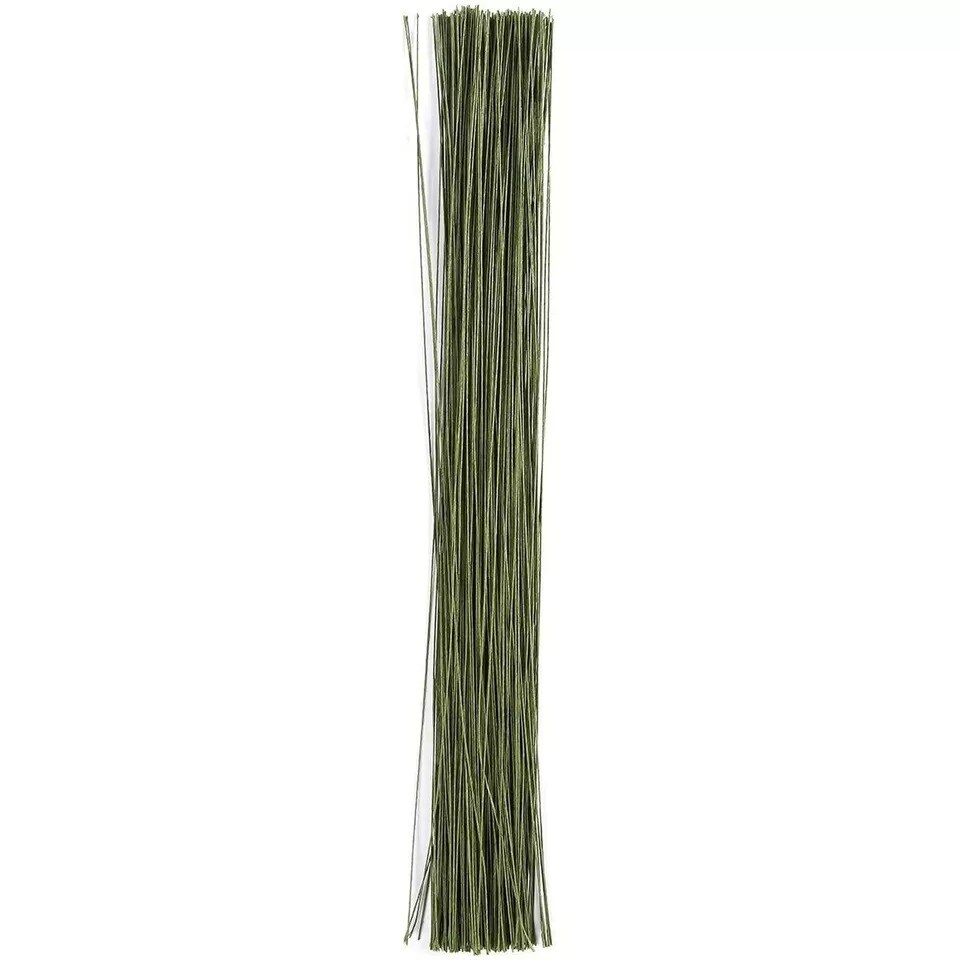 200 Piece Flower Wire - Artificial Floral Wire, 22 Gauge Floral Stem Wire 16&#x22;