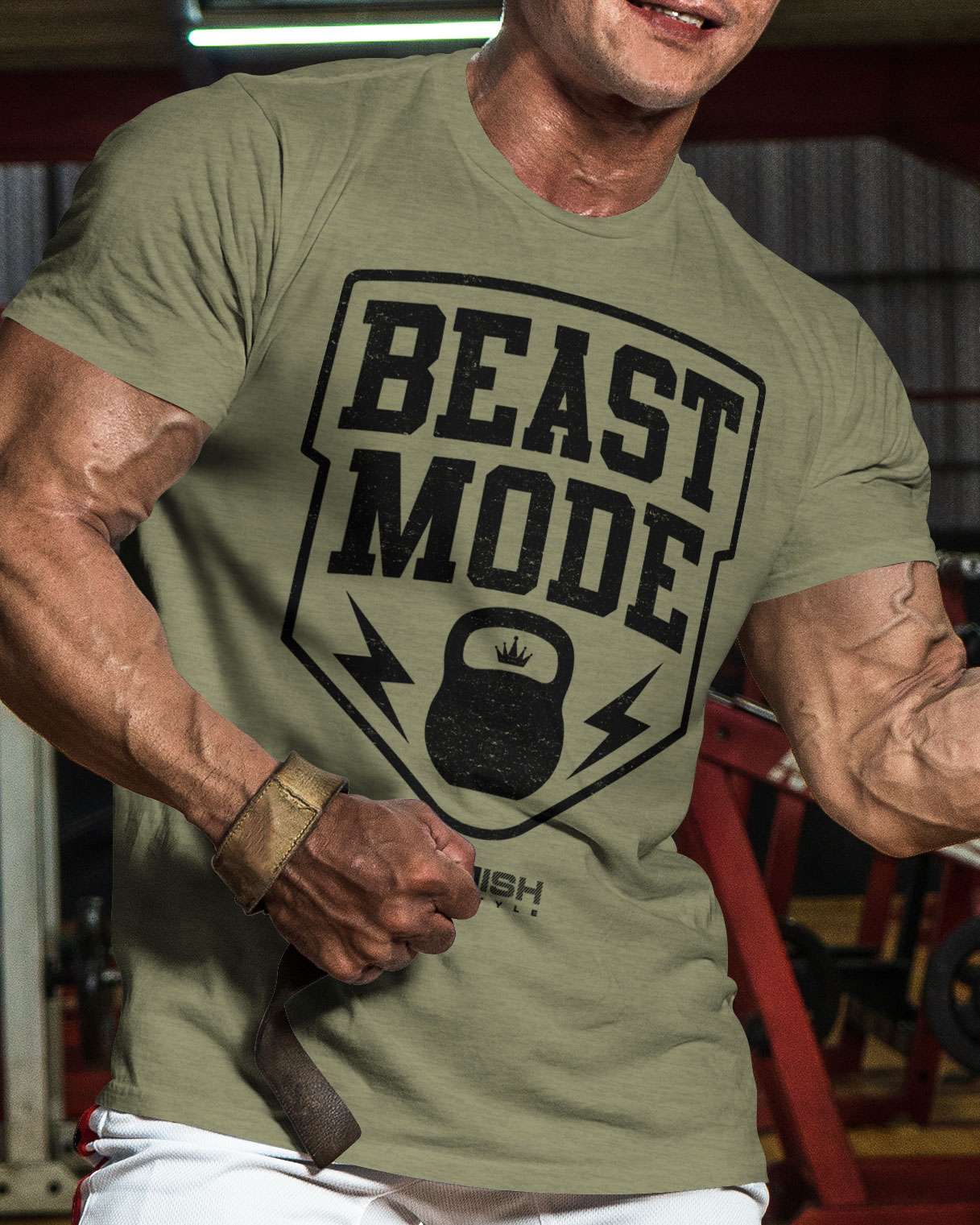 007. Beast Mode Funny Motivational Workout Gym T-Shirt for Men - image14