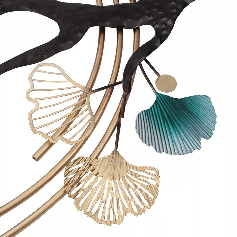 Ginkgo Leaf Metal Wall Art - Flower Metal Wall Decor - Modern Home Decoration
