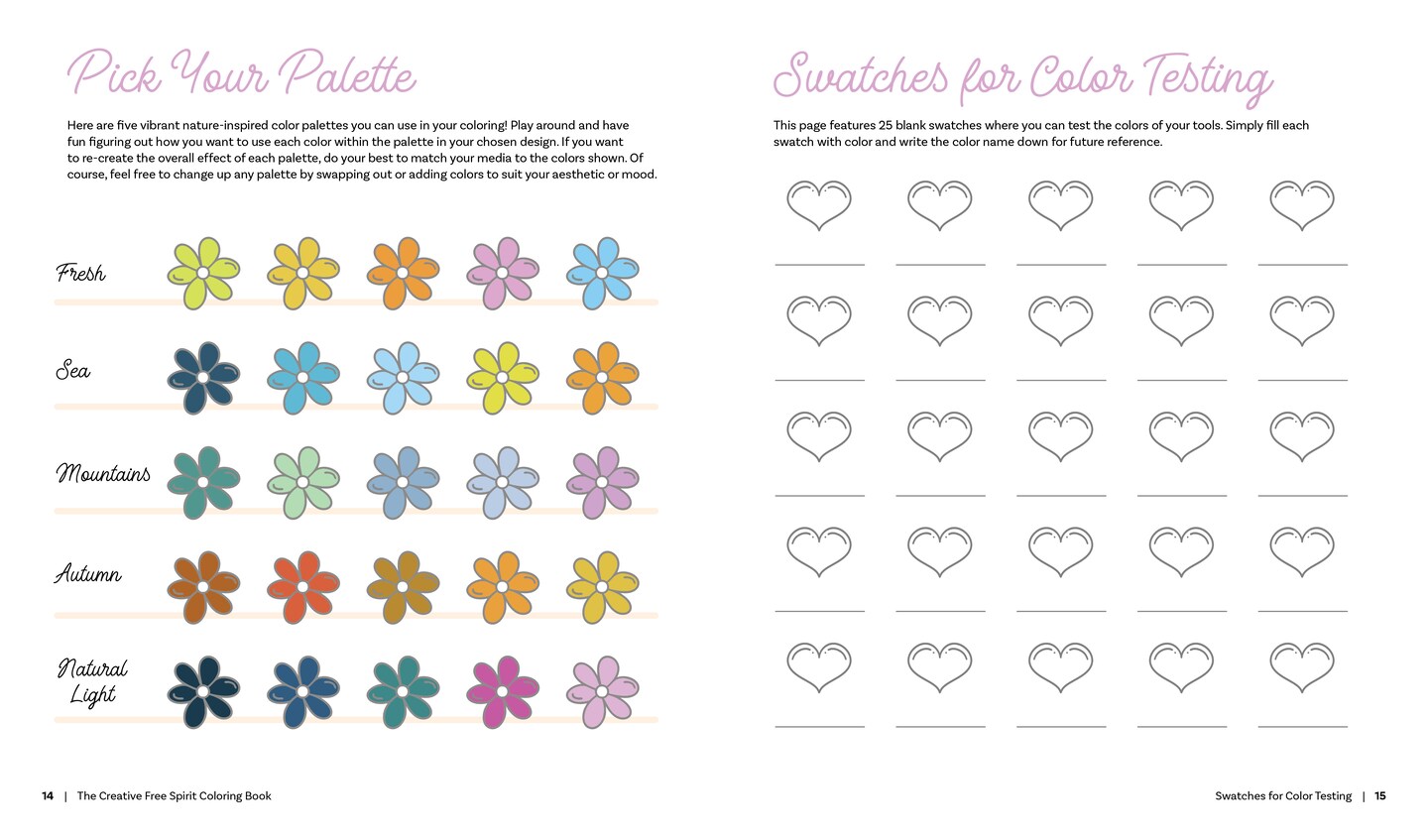 The Creative Free Spirit Coloring Book: 60 Enchanting Patterns to Encourage Self-Discovery and Nurture Your Connection with Nature