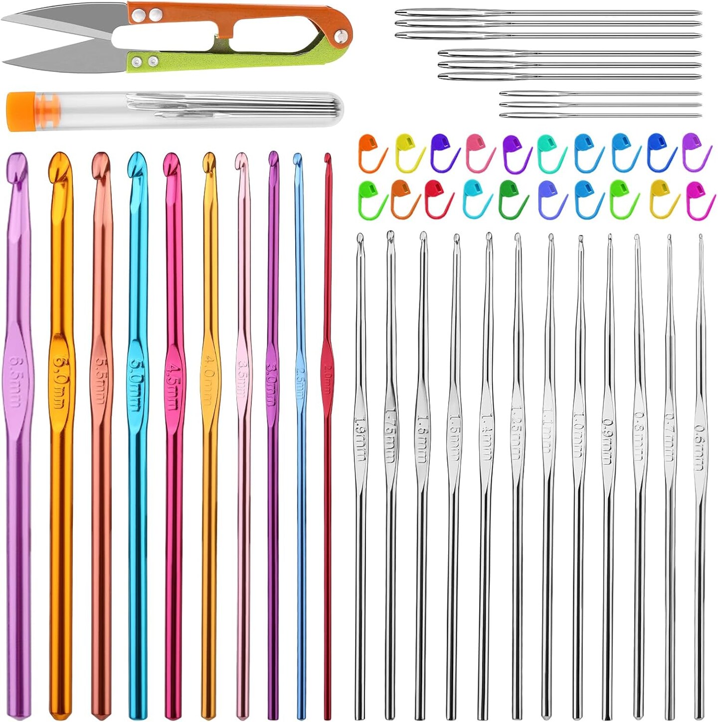 54 Pcs Crochet Hooks Set