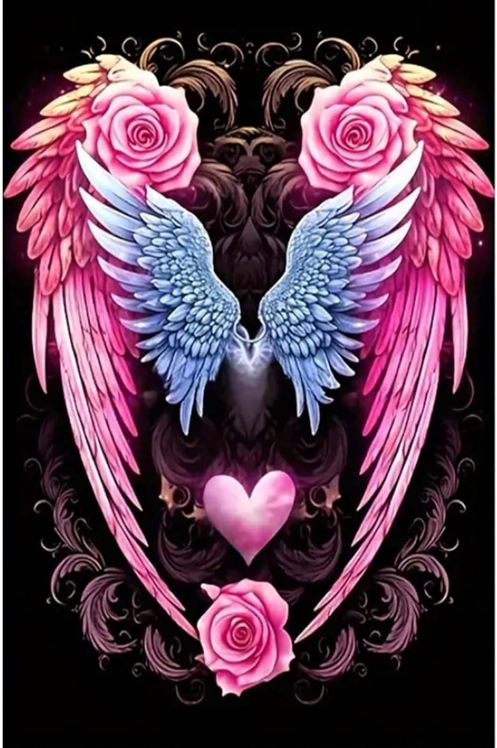 DIY 5D Diamond Painting Kits for Adults Diamond Art Angel's Wings-15.7x11.8inch