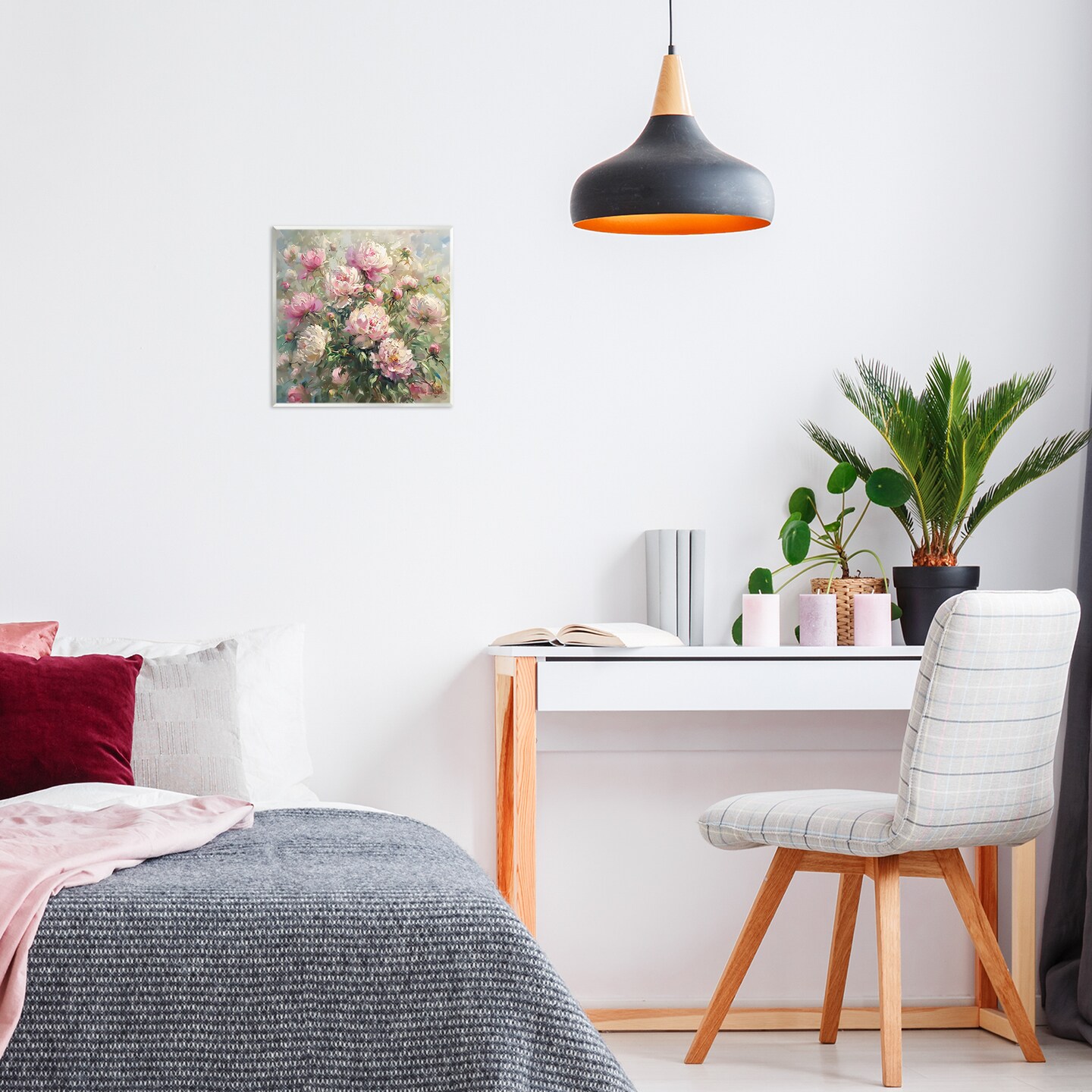 Stupell Industries Floral Peony Bunches Wall Plaque By LSR Creative Studio