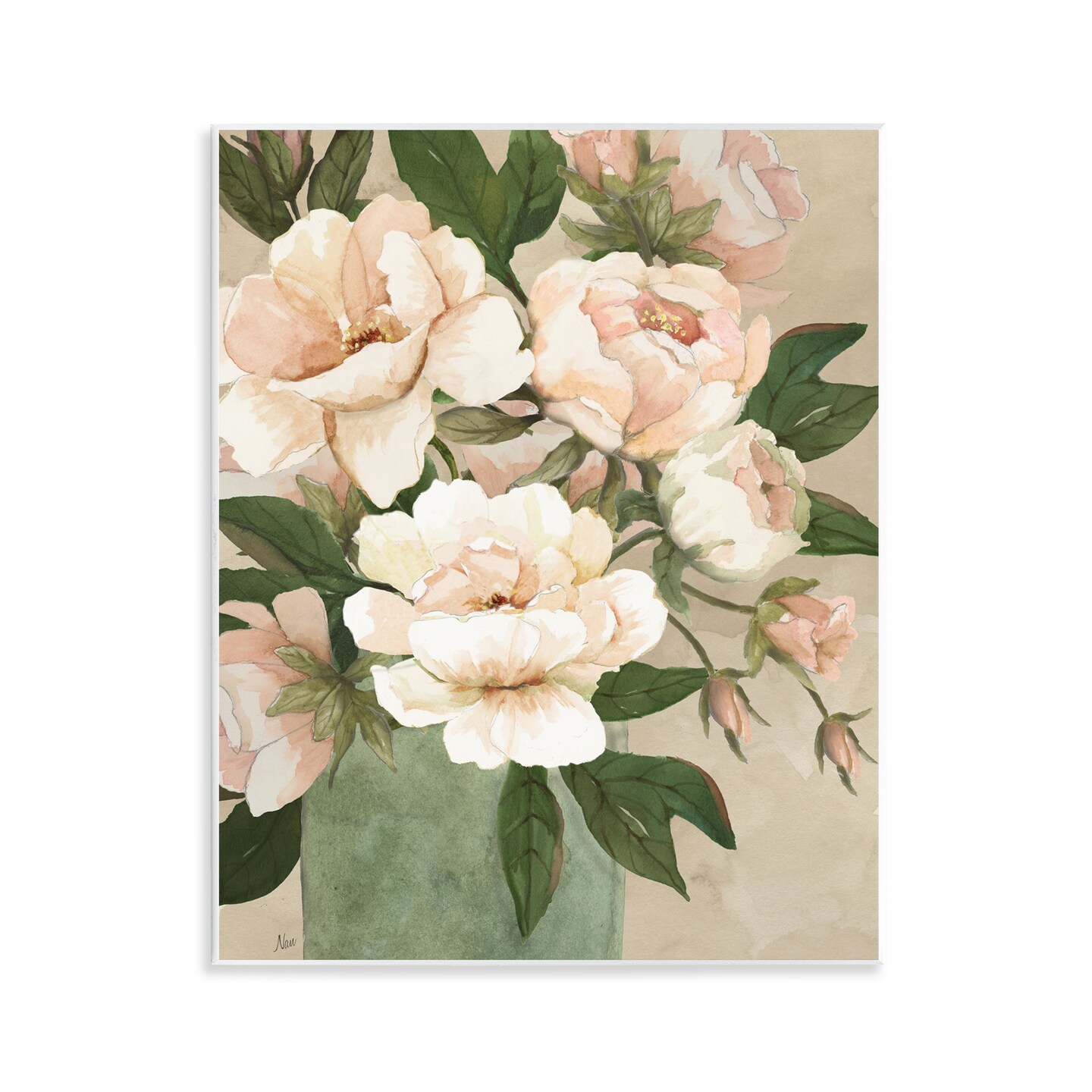 Stupell Industries Chic Elegant Rose Bouquet Wall Plaque By Nan