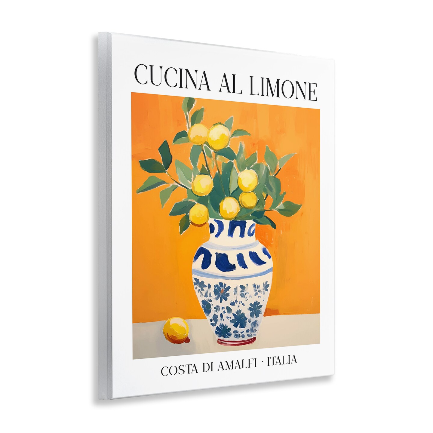 Stupell Industries Lemon Branches in Italian Vase Wall Plaque By Lettered and Lined