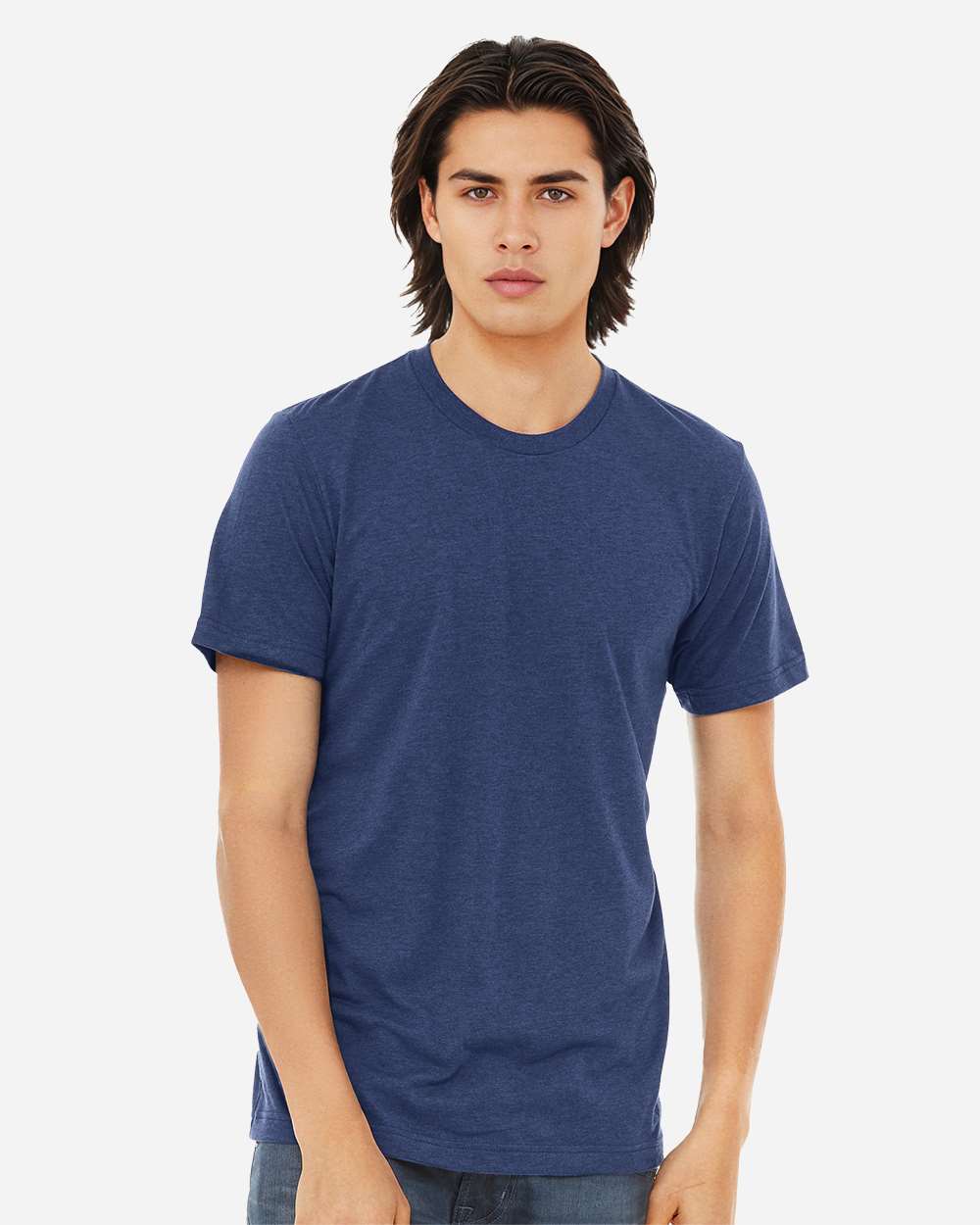 BELLA+CANVAS Lightweight Triblend Crewneck Short Sleeve T-Shirt for Everyday Wear, Casual Style & Custom Printing Unisex Tee