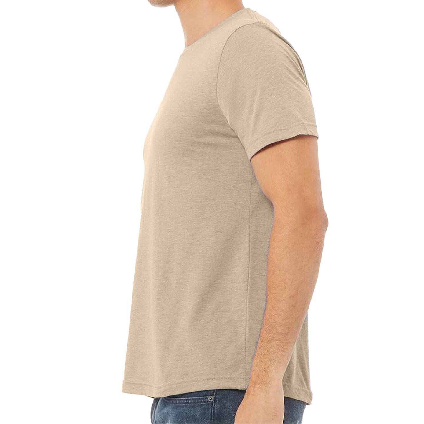 BELLA + CANVAS Adult's Triblend Tee, Crewneck Crafts & Printing Value Shirt