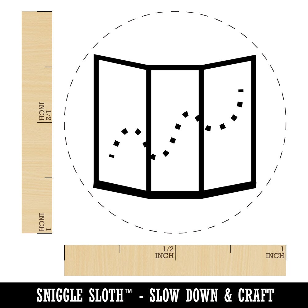 Hiking Trail Travel Map Icon Rubber Stamp for Stamping Crafting Planners