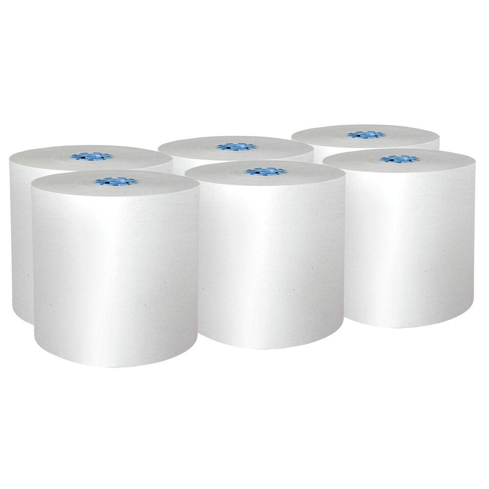 Scott 1-Ply 7.5 in. x 900 ft. Pro Hard Roll Paper Towels with Absorbency Pockets for Scott Pro Dispenser - Blue Core Only (6/Carton)