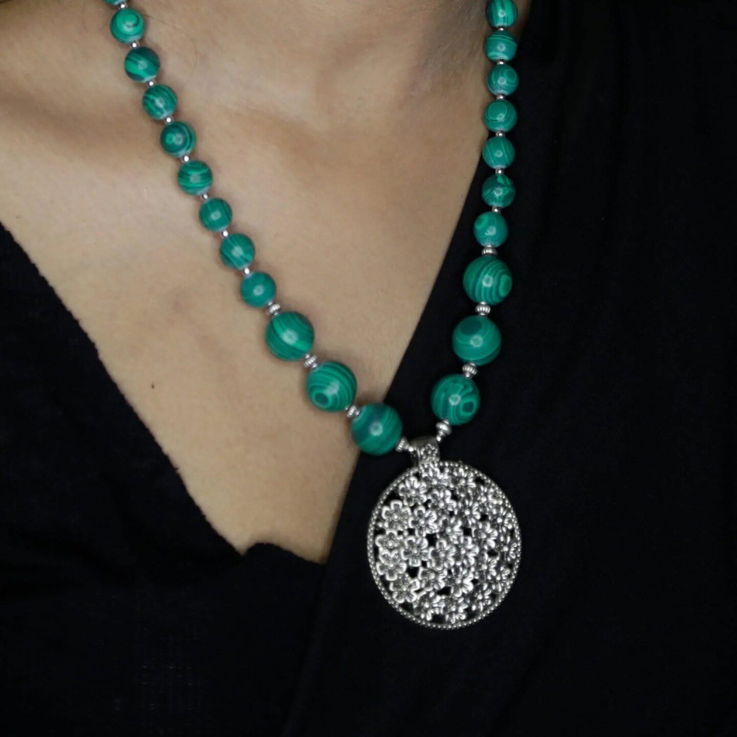 Indo-western Necklace Pendant Set with Oxidized Plating Indian Pakistani Jewelry Traditional Jewelry Set for Women Bohemian Boho Jewellery Set