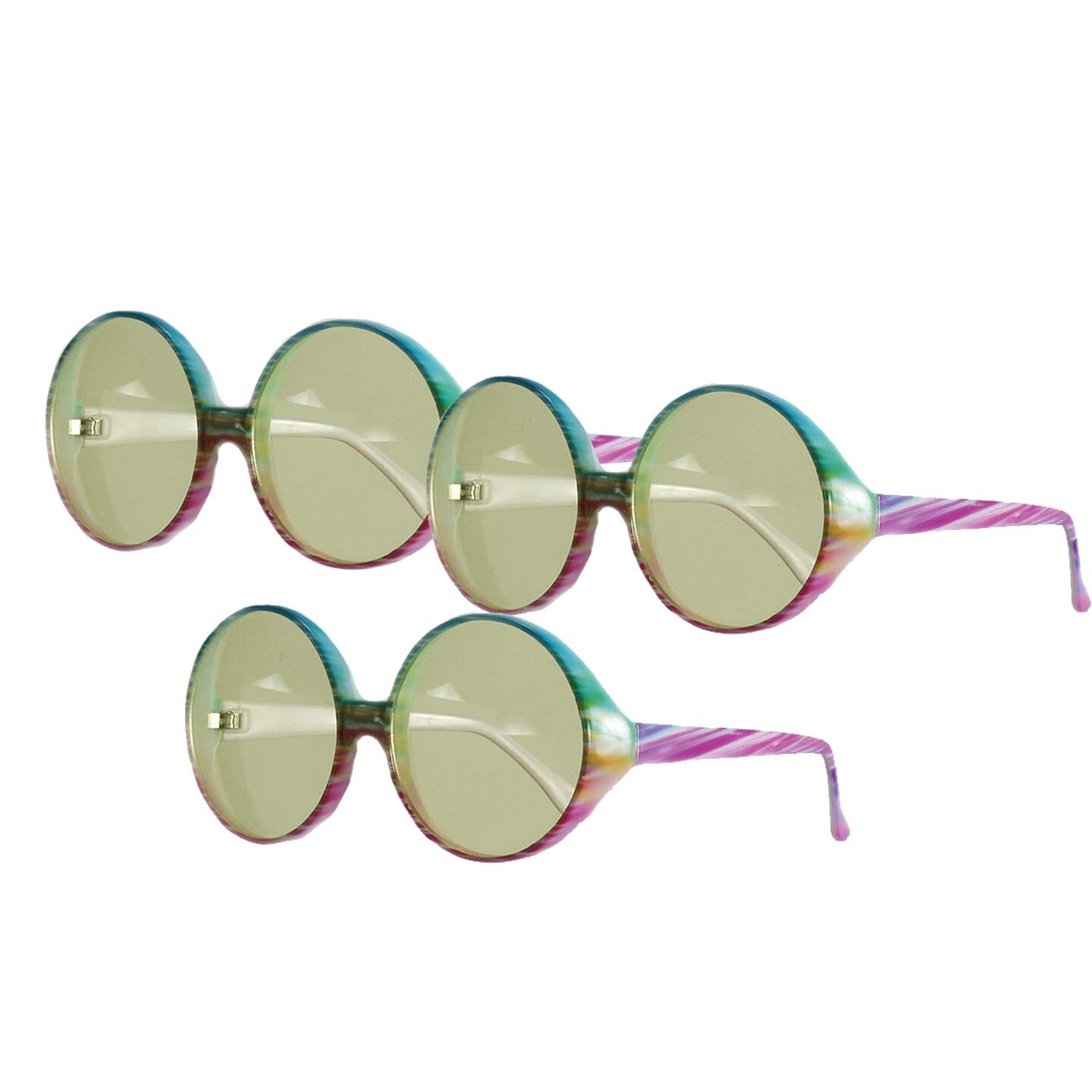 Adults Hippie Glasses 1 Pair