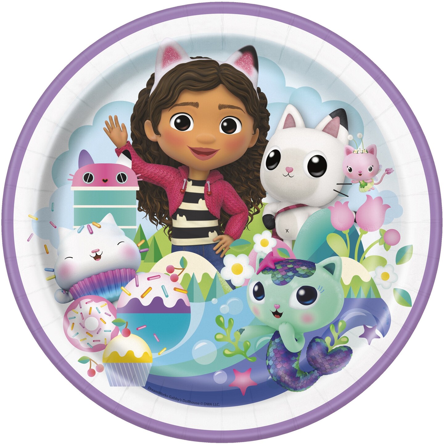 Gabby&#x27;s Dollhouse Round 9&#x22; Dinner Plates  - 8ct