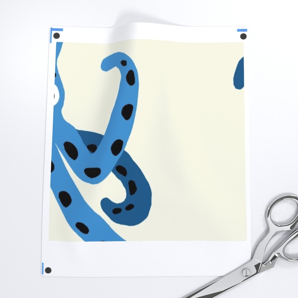 Whimsical Octopi Large Scale Coastal Nautical Beach Vacation Sea Life Custom Removable Wallpaper by Spoonflower Peel & Stick Wallpaper 2FT Wide