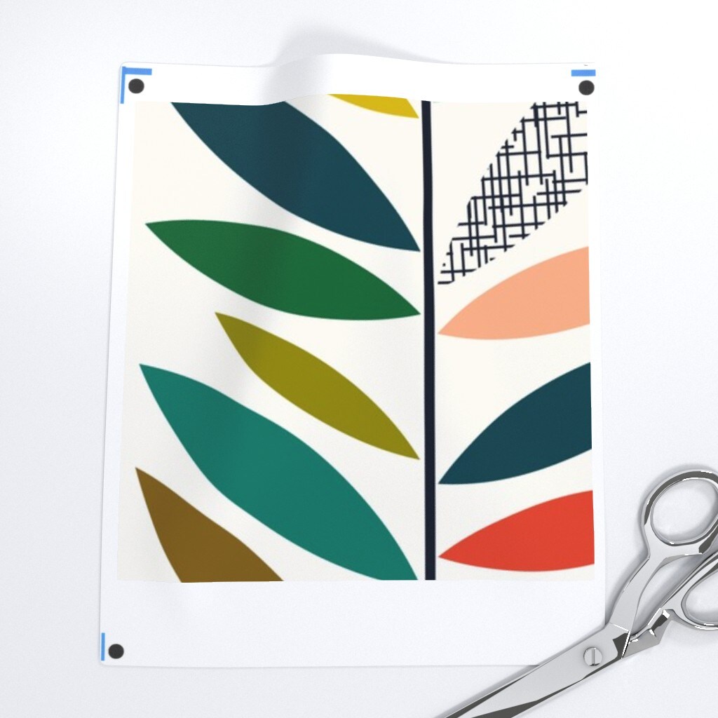 Climbing Vines Palm Springs Greenery Mid Century Custom Removable Wallpaper by Spoonflower Peel & Stick Wallpaper 2FT Wide