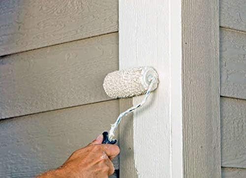 7 Piece 4” Paint Roller Kit - Includes Acrylic, Polyester and Foam Covers(Gray)