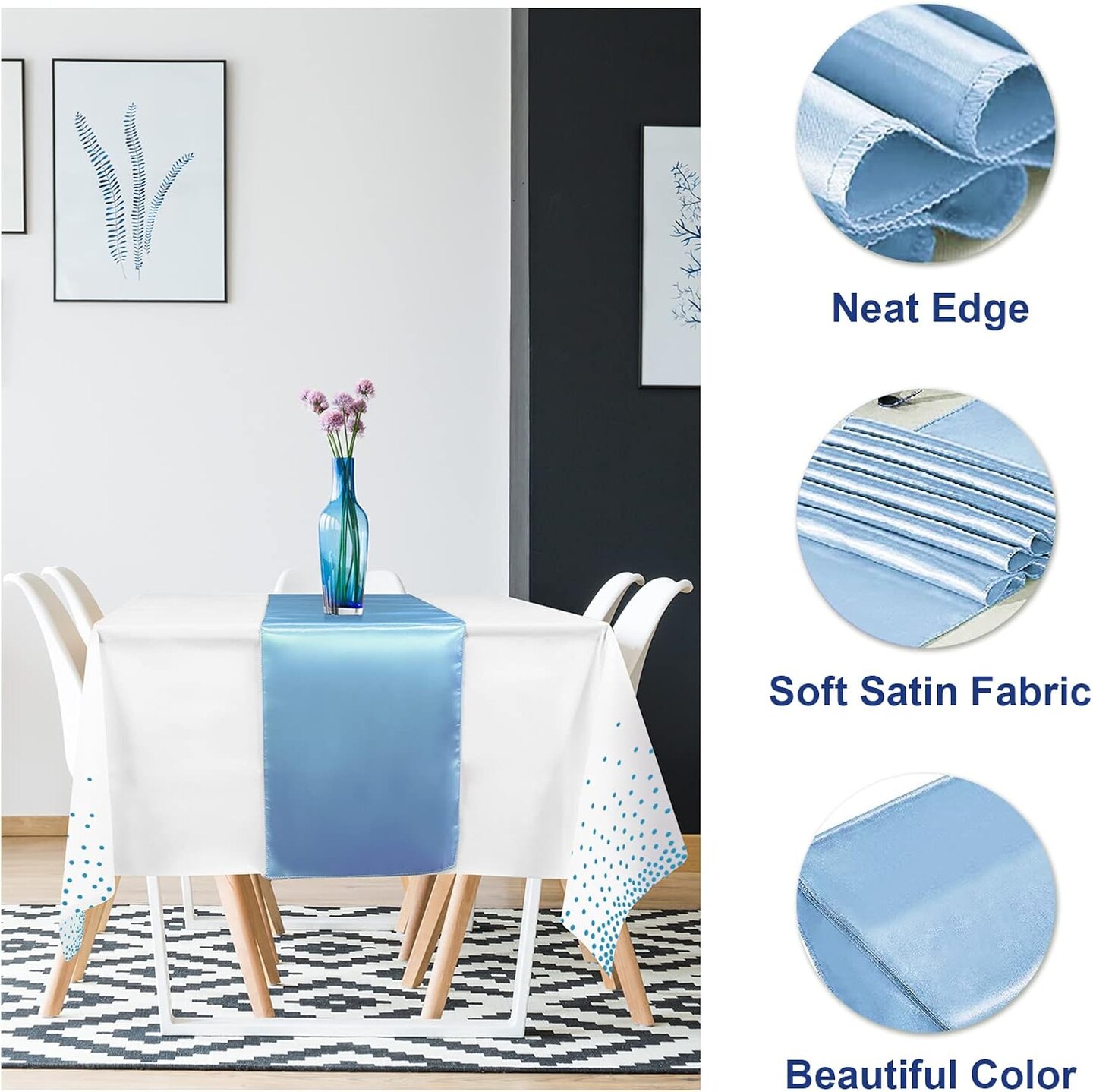 8Pack Disposable Plastic Tablecloths
