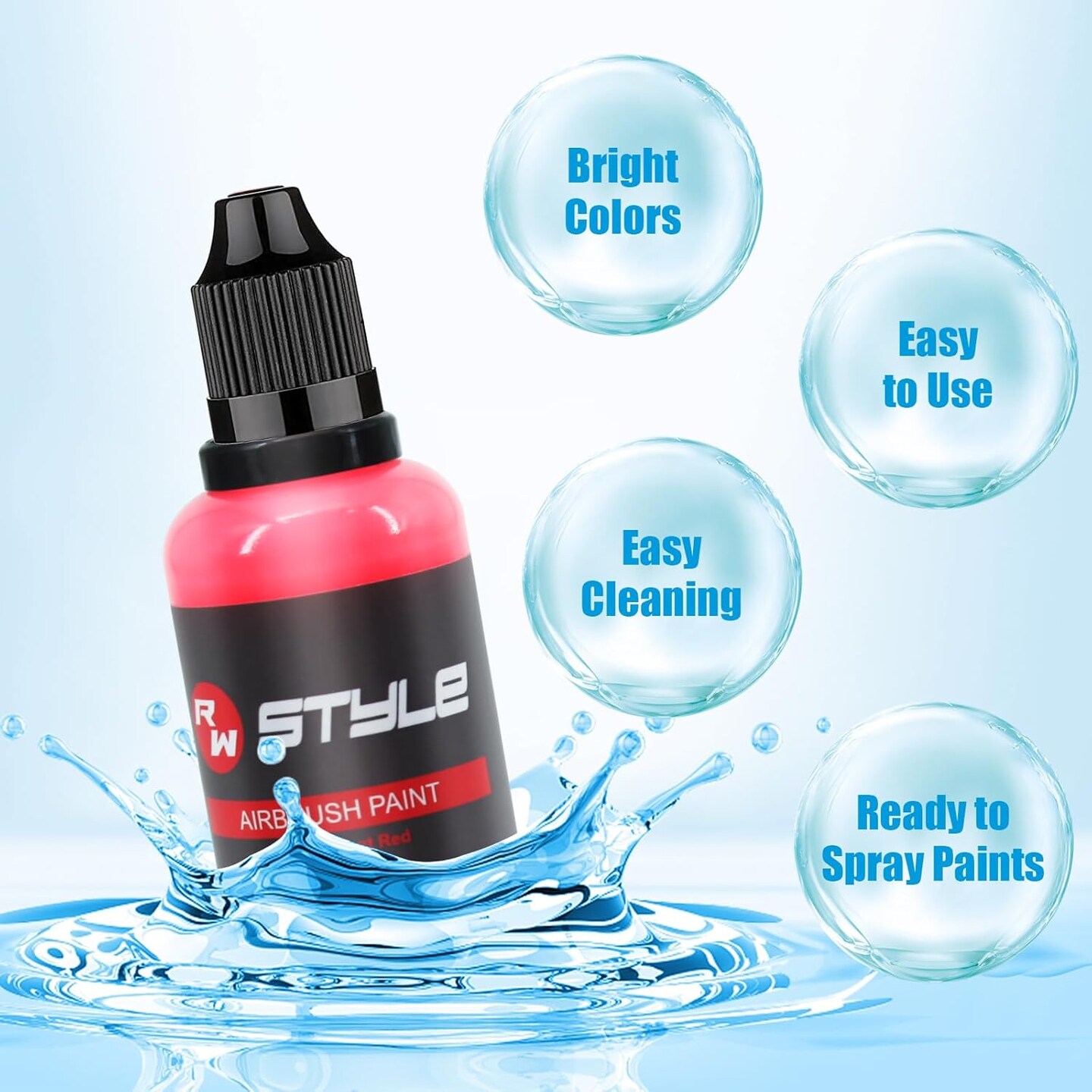 Airbrush Paint - 48 Colors Airbrush Paint Set 1fl oz for Artists Beginners