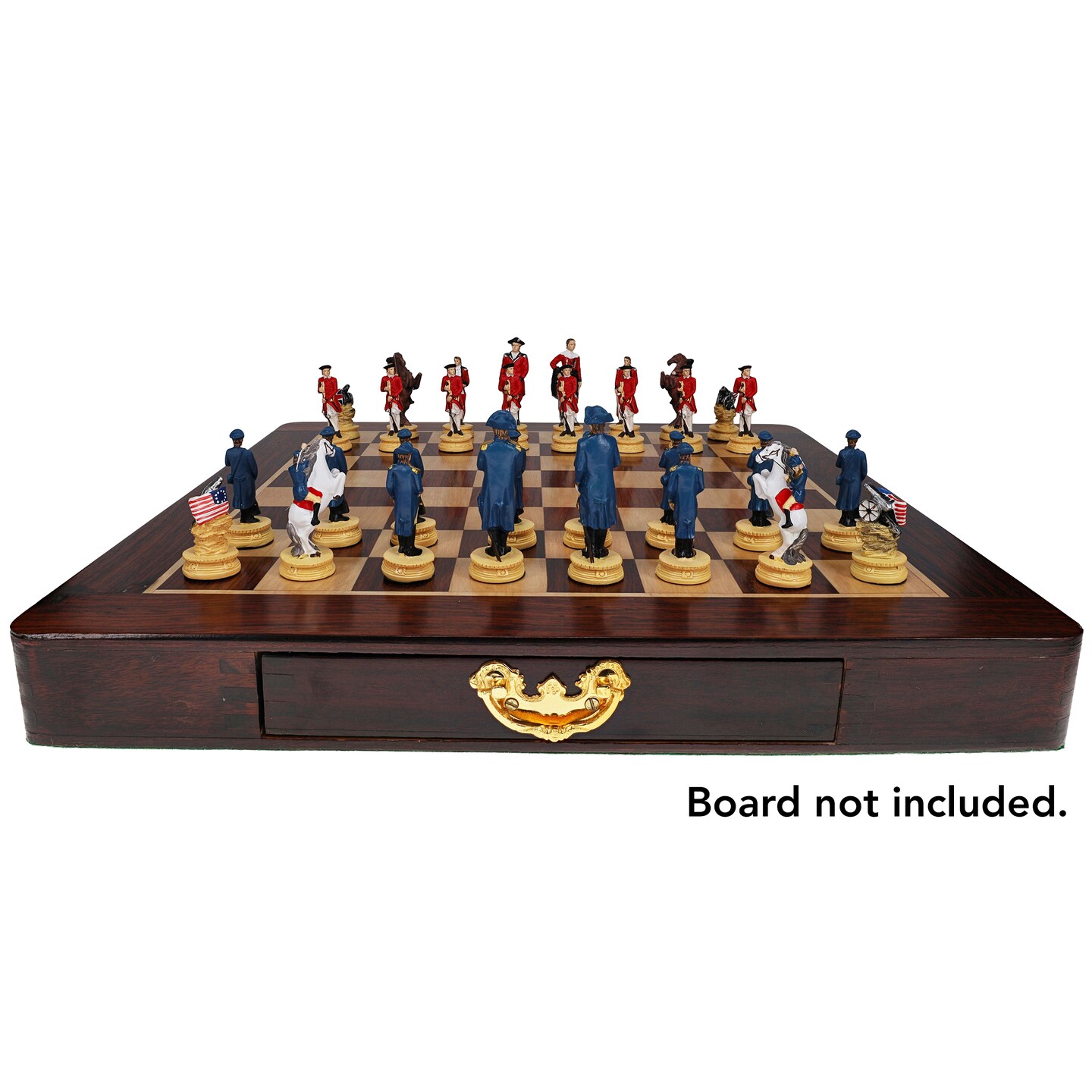 WE Games American Revolutionary War Chess Pieces, 3.5 inch king