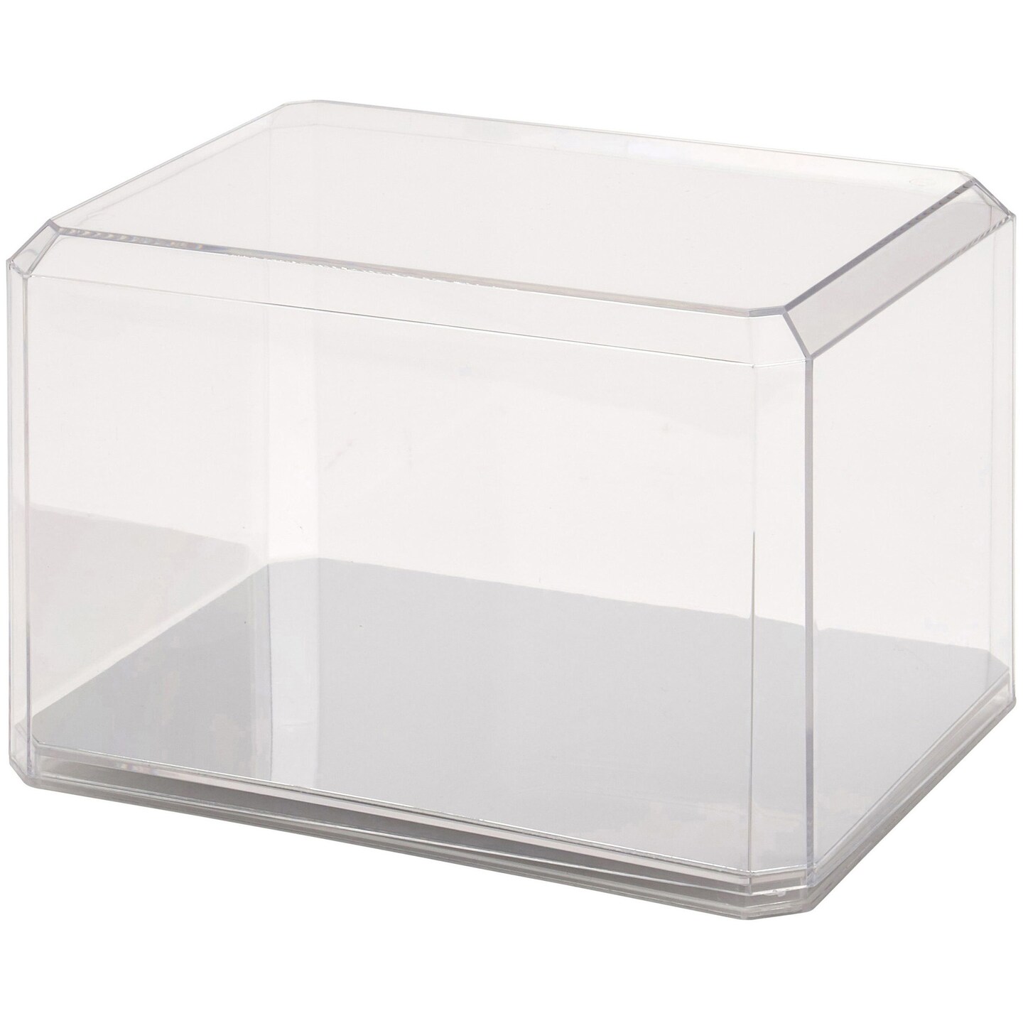 Pioneer Plastics 865CD Clear Plastic Mini Helmet Display Cases (Mirrored), 8&#x22; W x 6&#x22; D x 5&#x22; H