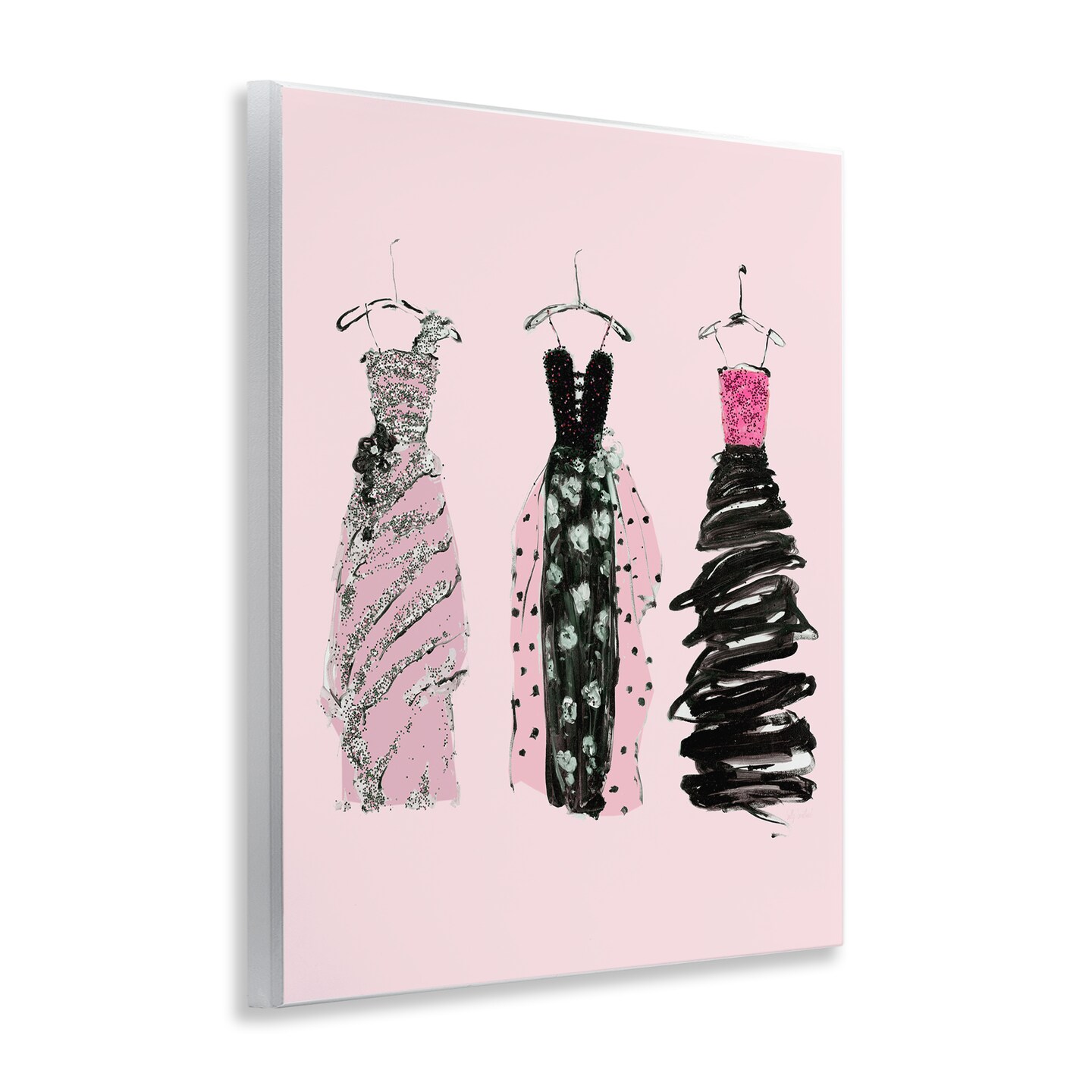 Stupell Industries Abstract Fashion Gowns Wall Plaque Design by Sally Swatland