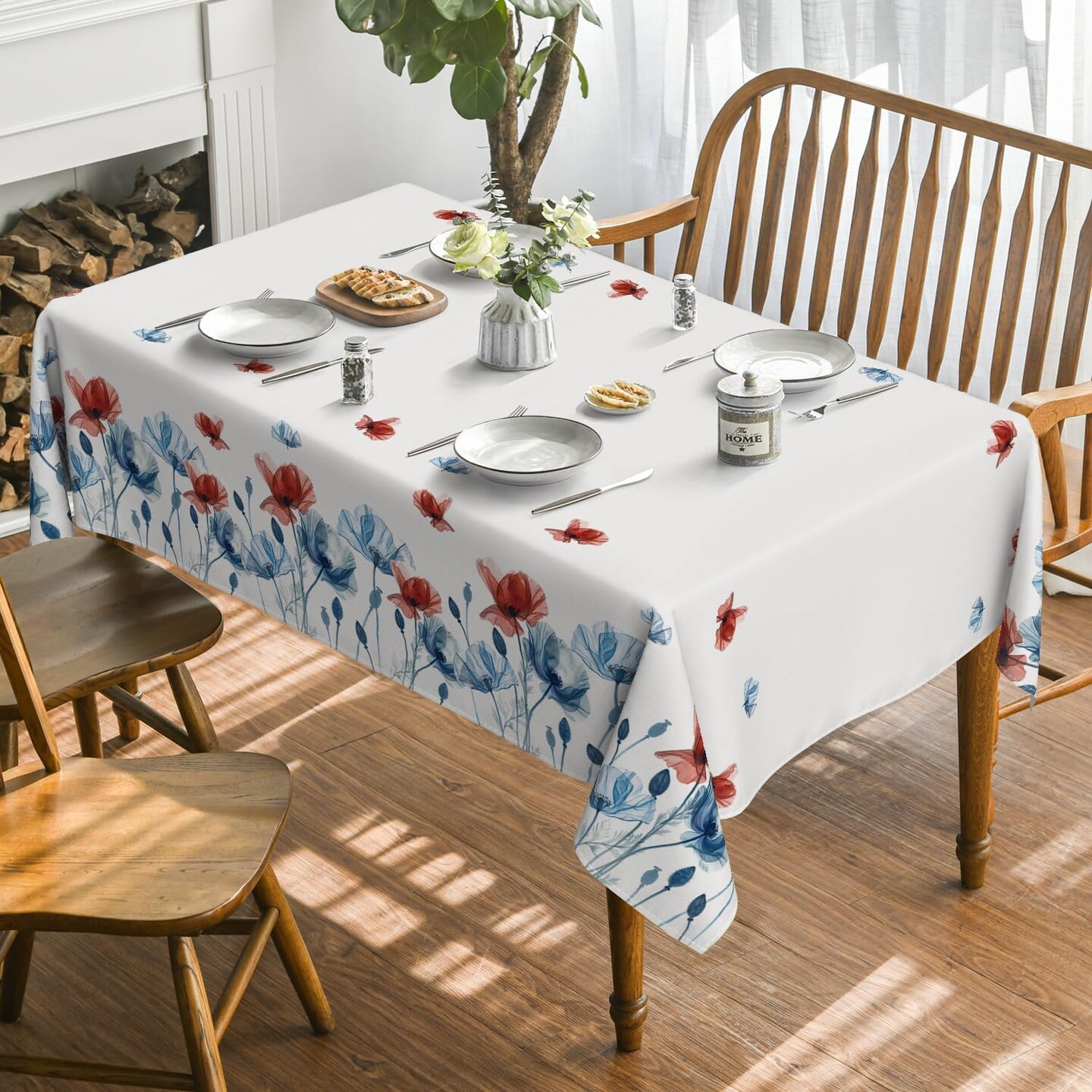 4th of July Tablecloth 60&#xD7;84 Inch Rectangular
