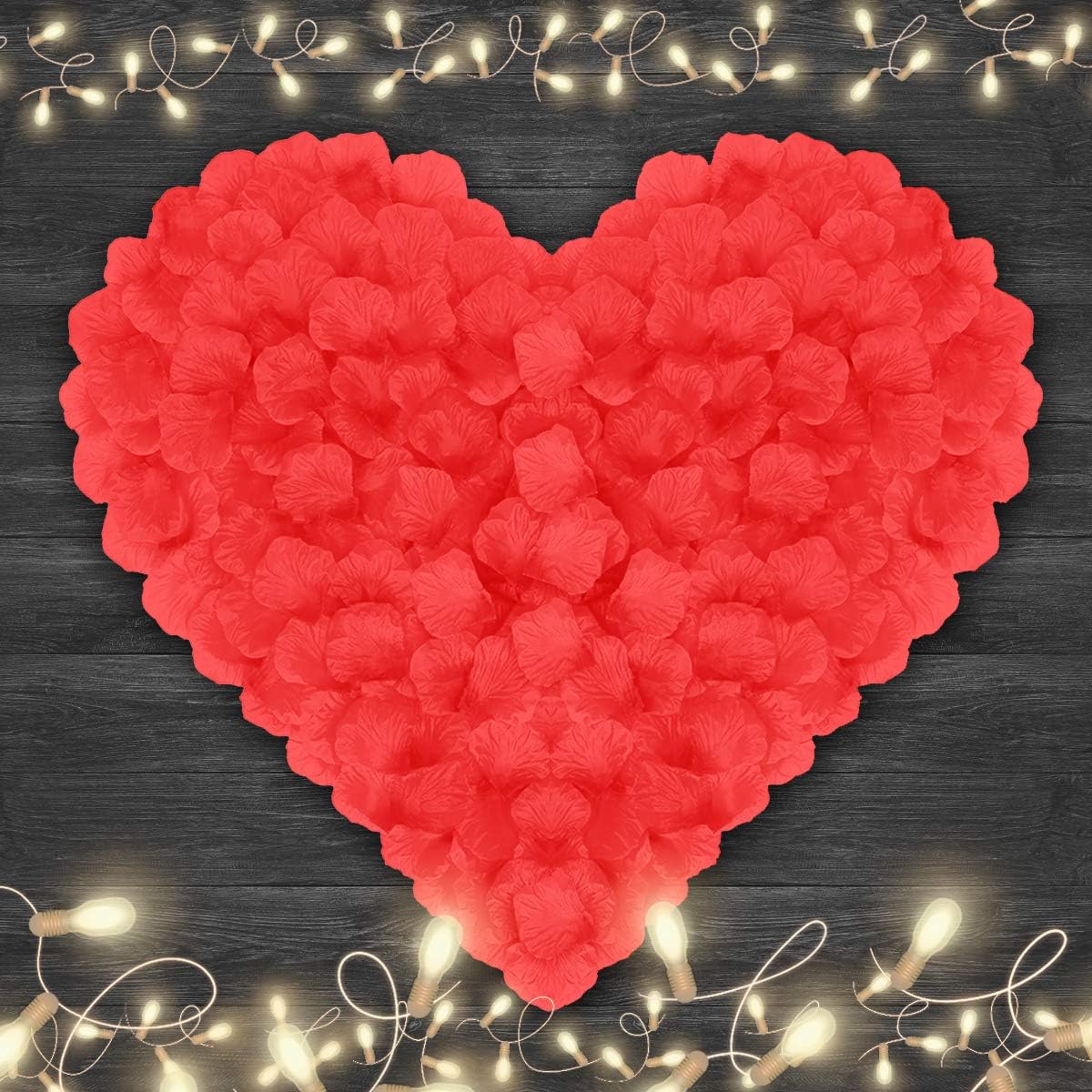 4500 Pack Red Rose Petals,Artificial Roses Flower Petals for Romantic Night,Valentine's Day and Weddings