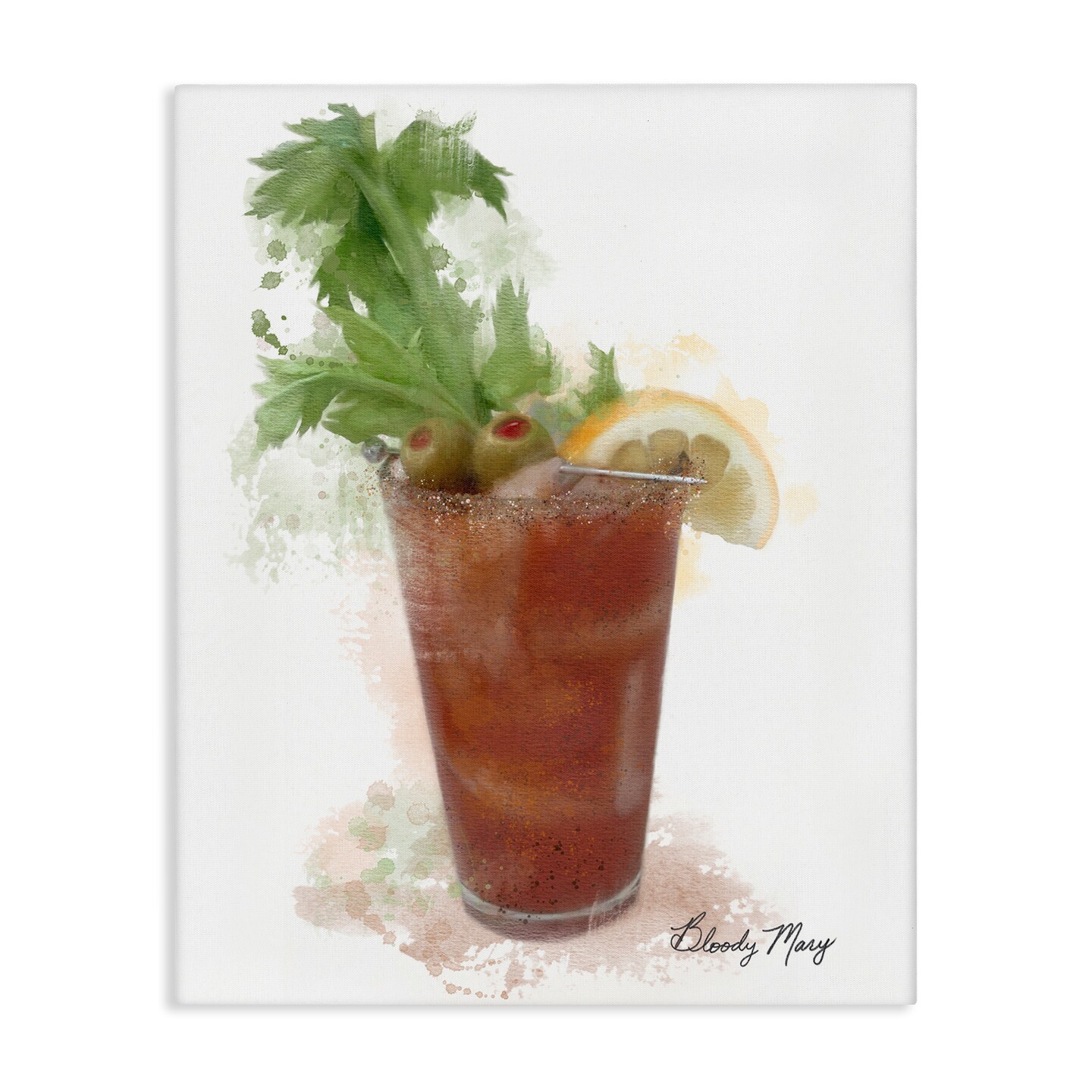 Stupell Industries Modern Bloody Mary Canvas Design by Matthew Piotrowicz