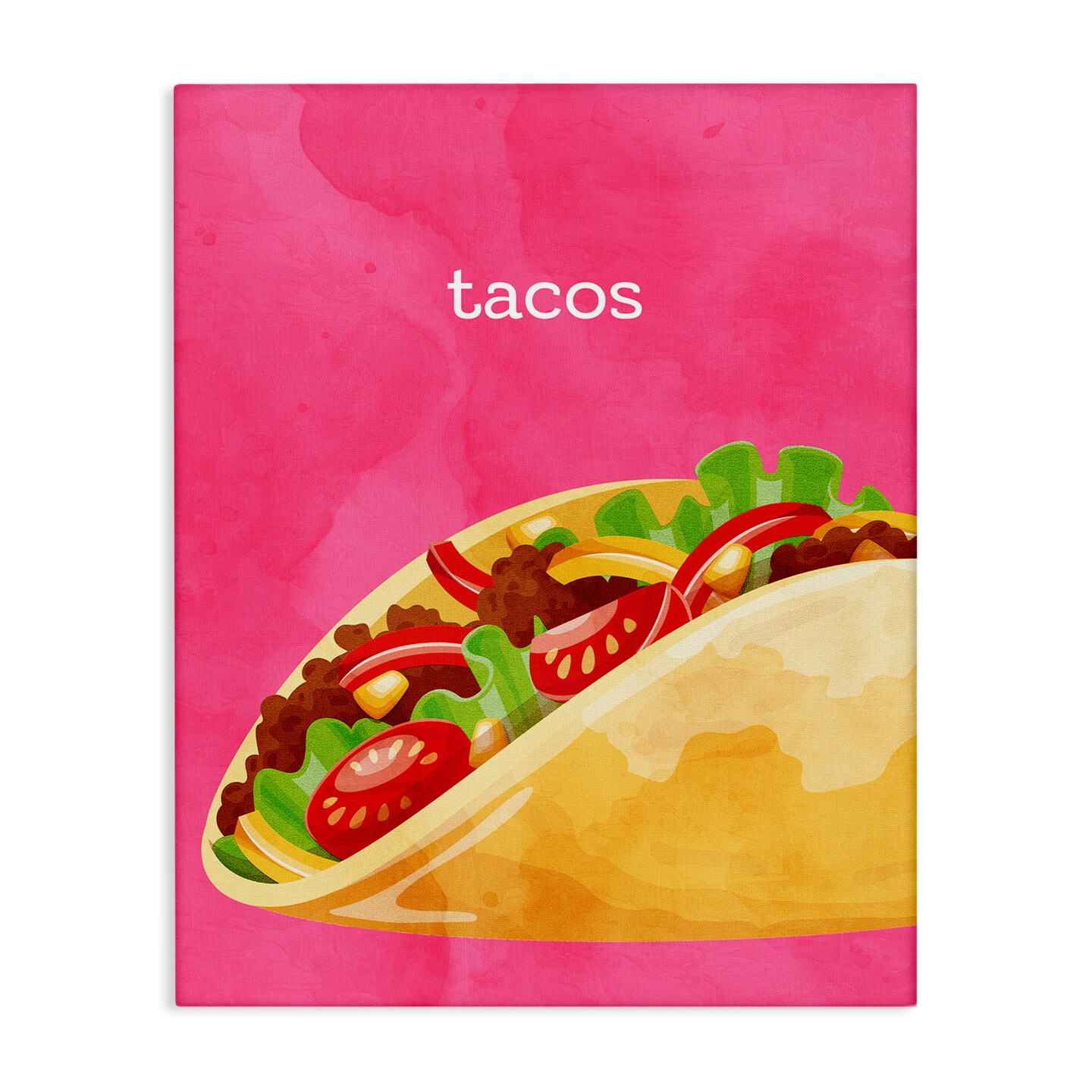 Stupell Industries Tacos Mexican Cuisine Canvas Design by Kim Allen