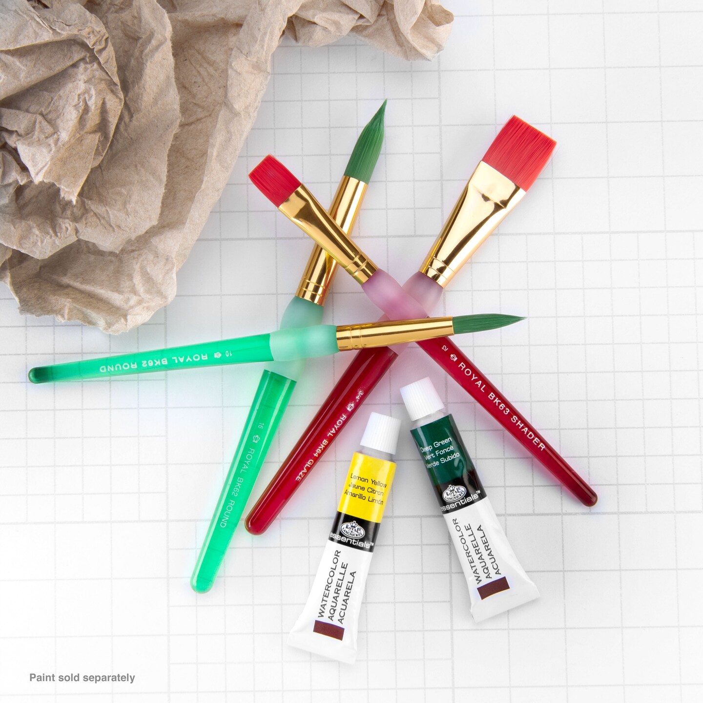 BK684 | Big Kid's Choice™ 4pc Lil' Grippers™ Round/Flat Brush Set