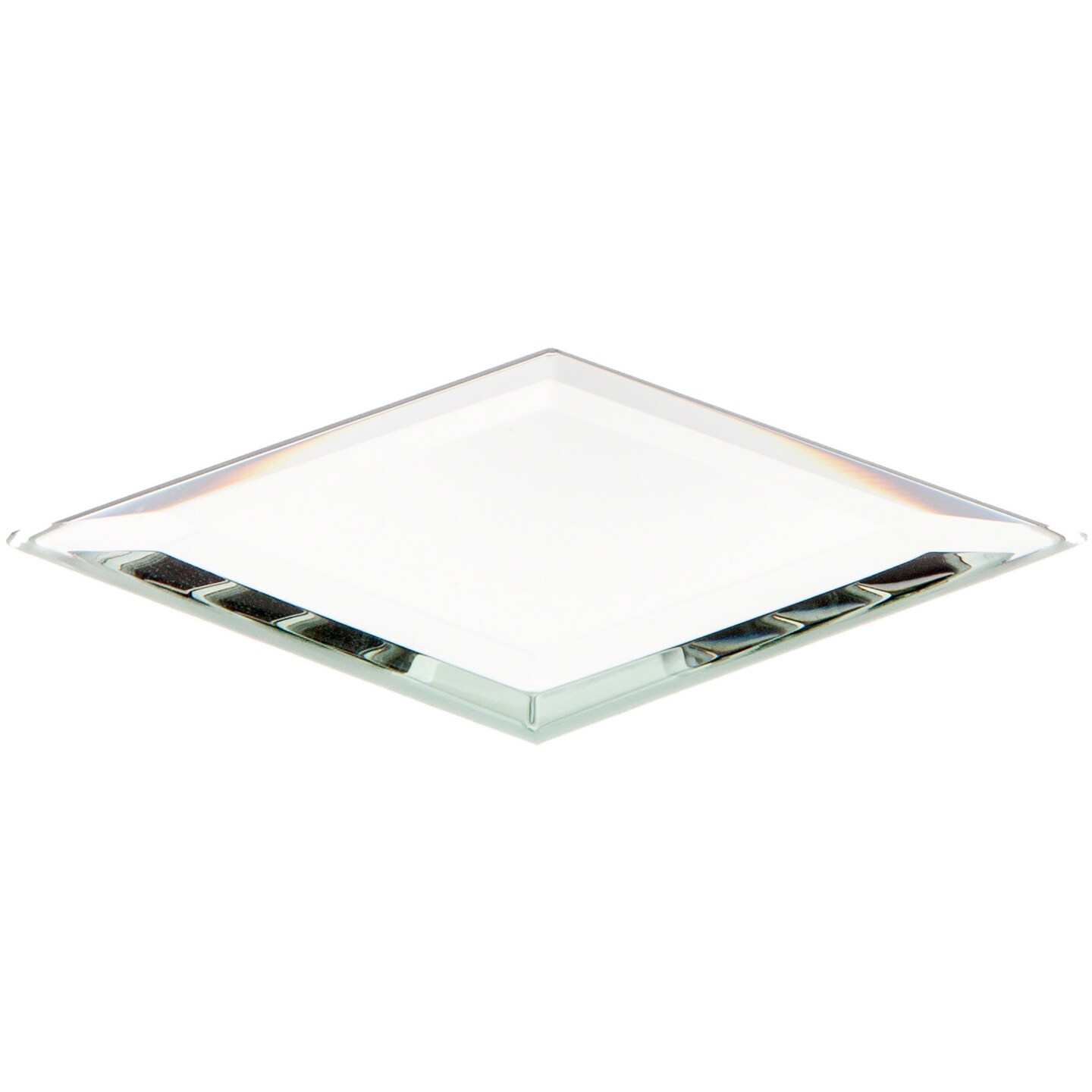 Plymor 2" x 3" Diamond-Shaped, 3mm Thick Beveled Glass Mirror