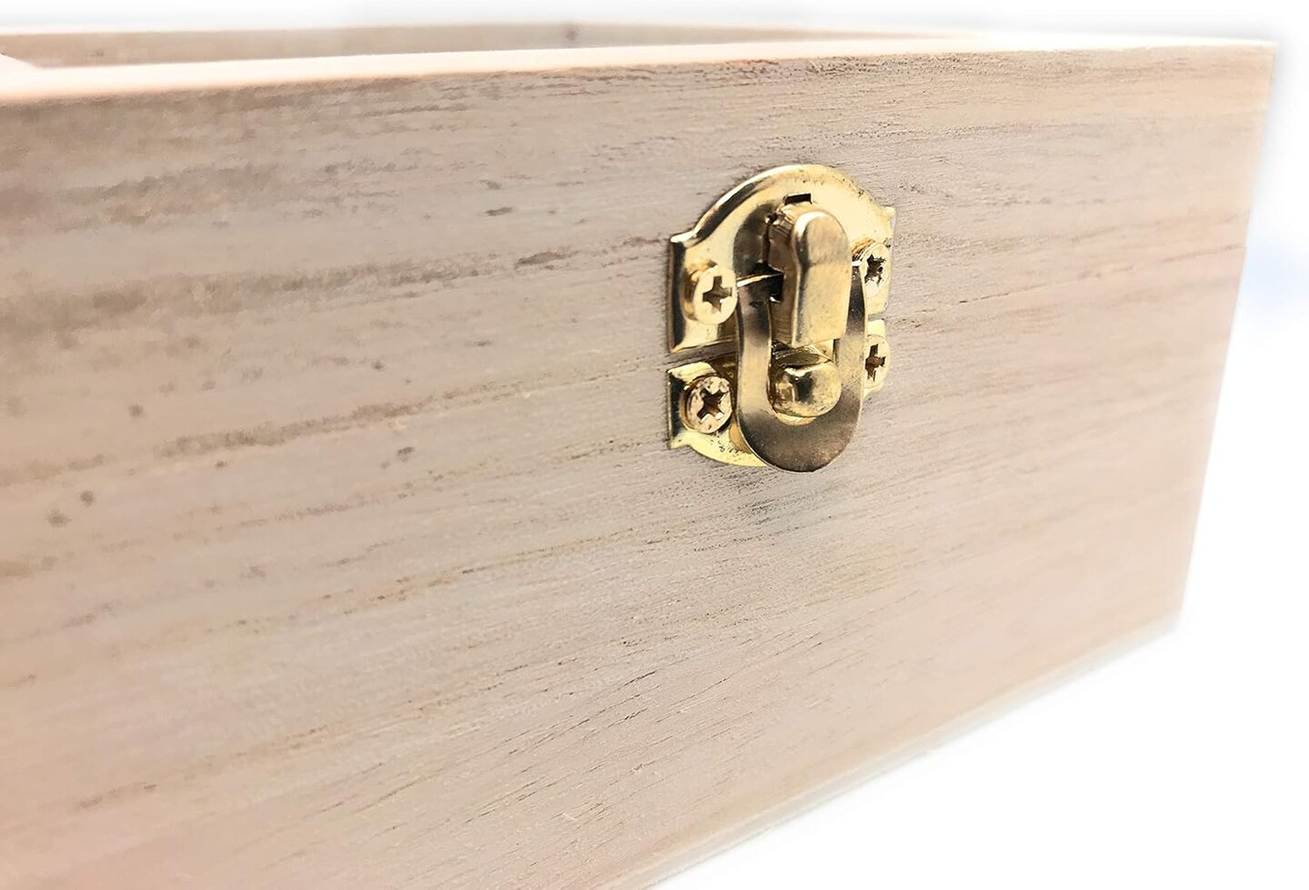 10 pc Set Unfinished Wood Craft Box with Window for Arts, Crafts and Birthday Party Favor DIY