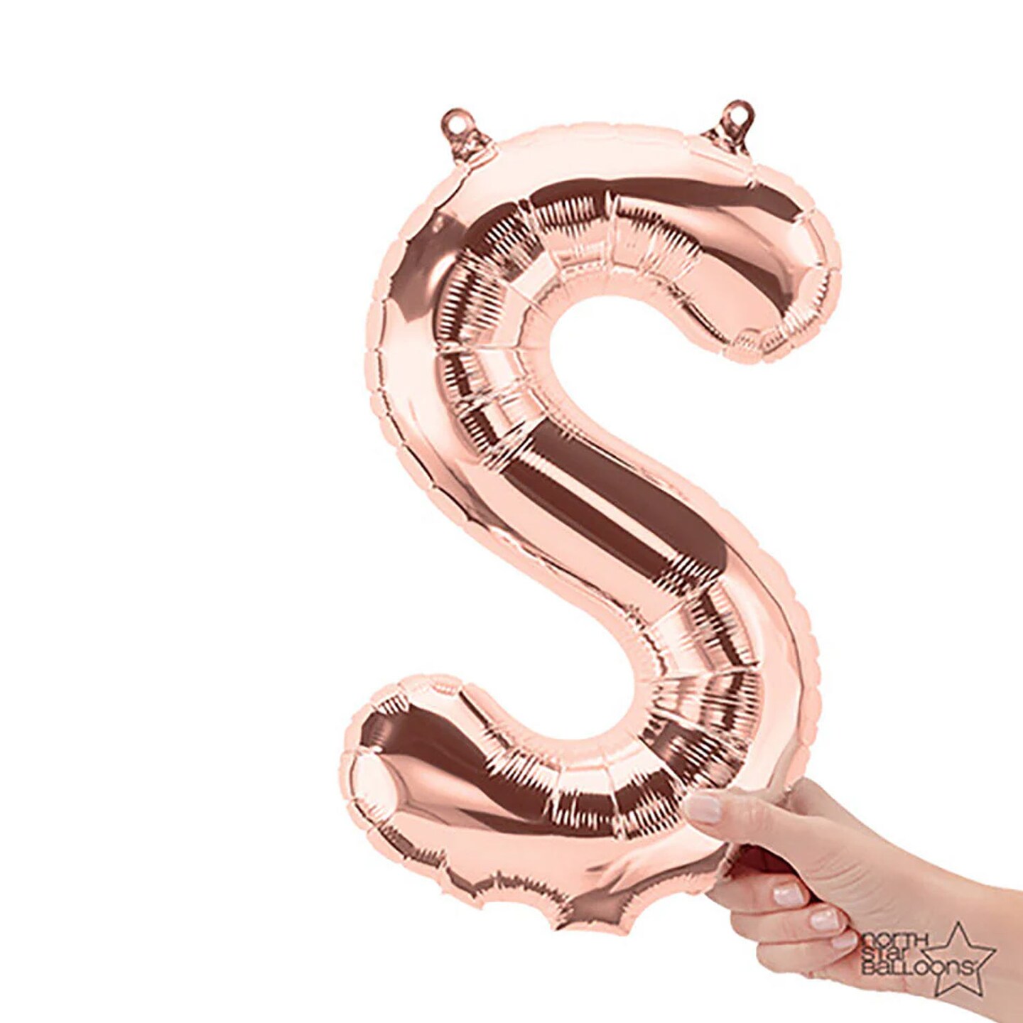 NorthStar Balloons&#xAE; 16 Inch Letter S Rose Gold Air Fill Only