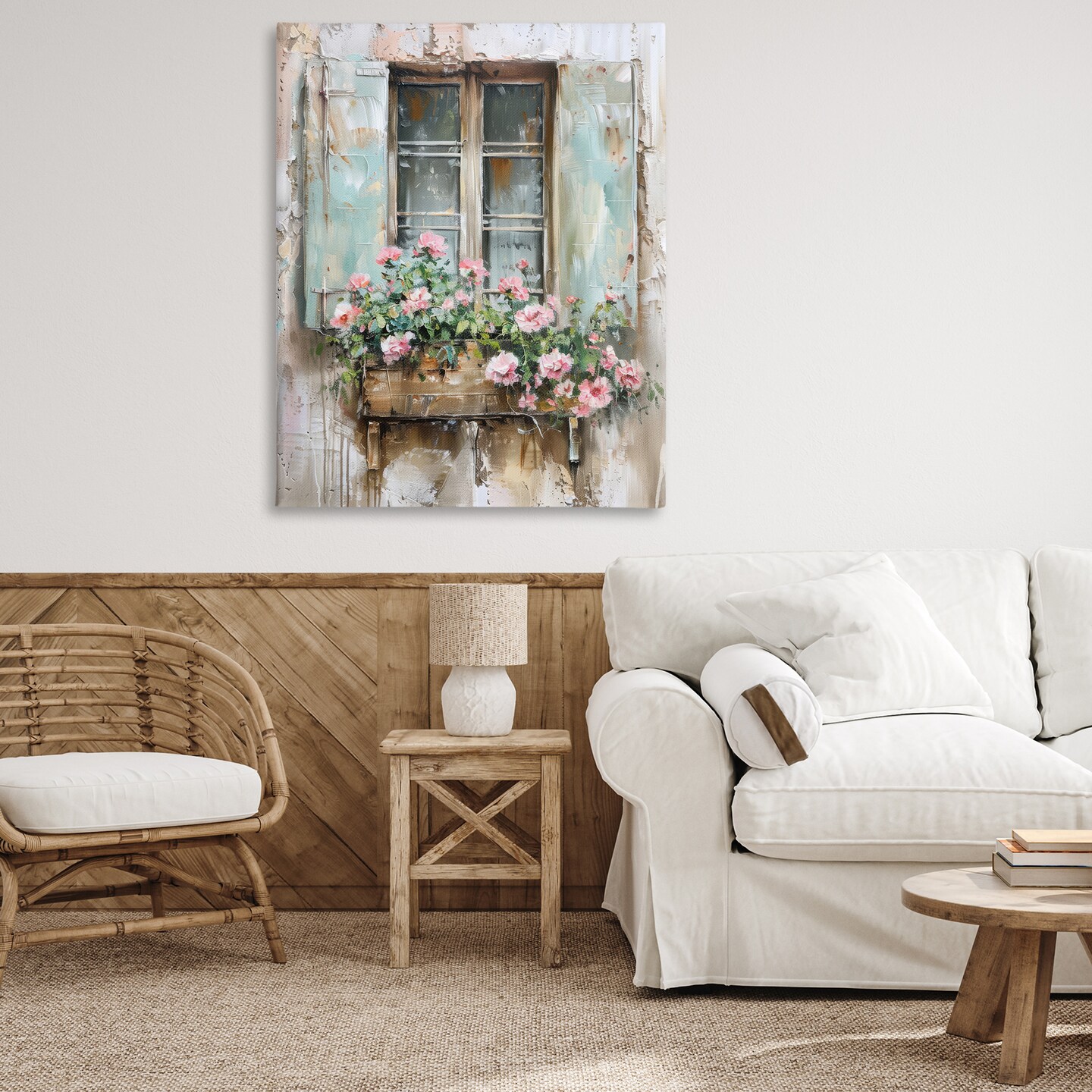 Stupell Industries French Country Window Canvas Design by Arlington Prints