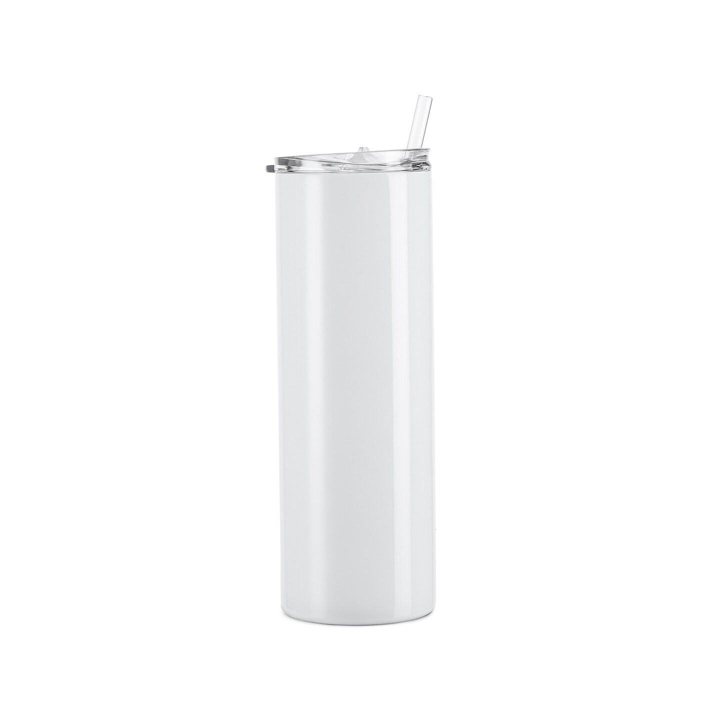 Makerflo 20 oz Skinny Sublimation Tumbler with Lid &#x26; Straw | Craft-Ready for DIY Gifts &#x26; Personalization (Sublimation, Epoxy, UV DTF, Vinyl, and Laser Engraving)