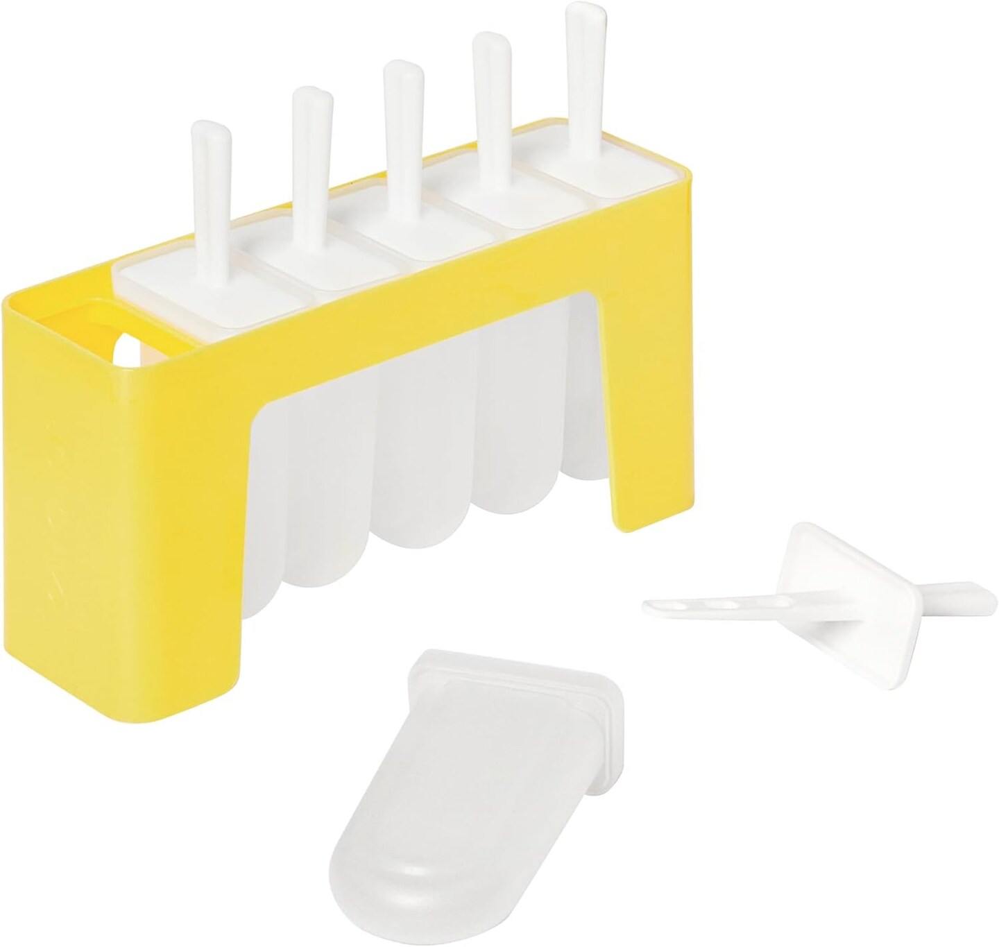 Silicone Classic Popsicle Molds with Tray (Sun Ray) – 6-Cavity Ice Pop Maker with Drip Guards, BPA-Free, Dishwasher Safe for Homemade Popsicles & Frozen Snacks (Sun Ray)