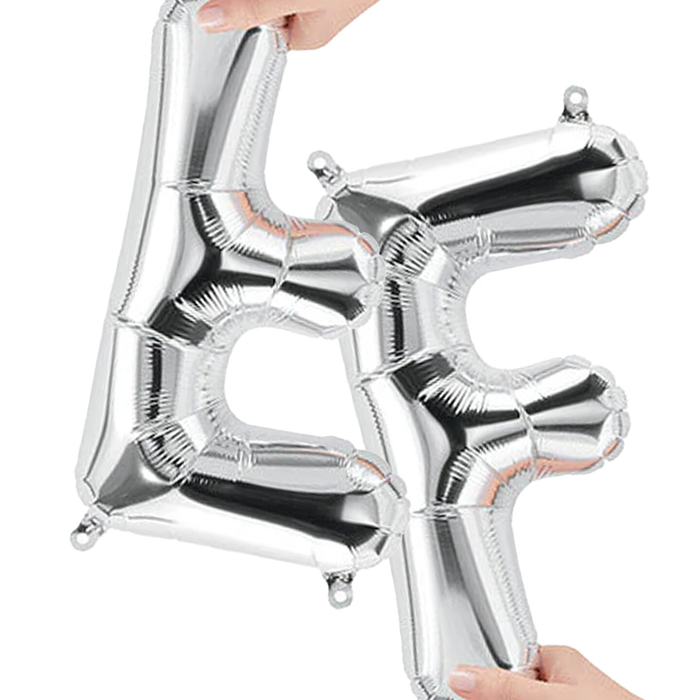 NorthStar Balloons 16&#x22; Silver Letter F Balloon Air Fill Only Foil Mylar
