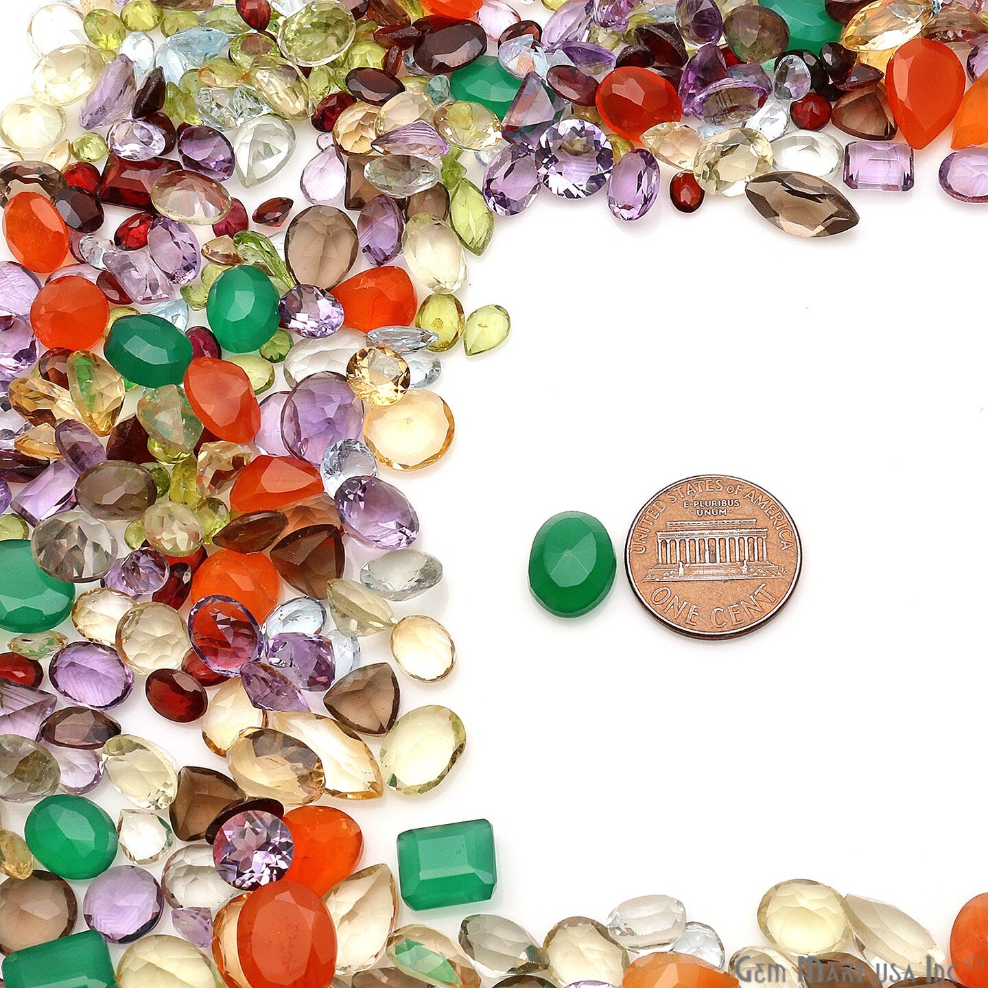 Mix Gemstone, 100% Natural Faceted Loose Gems, Wholesale Gemstones, 4-8mm, 50 Carats